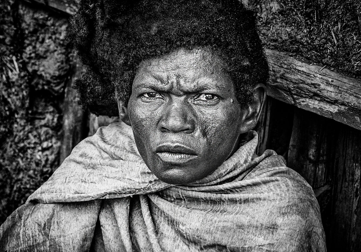 Homeless woman - Ethiopia Poster och Canvastavla