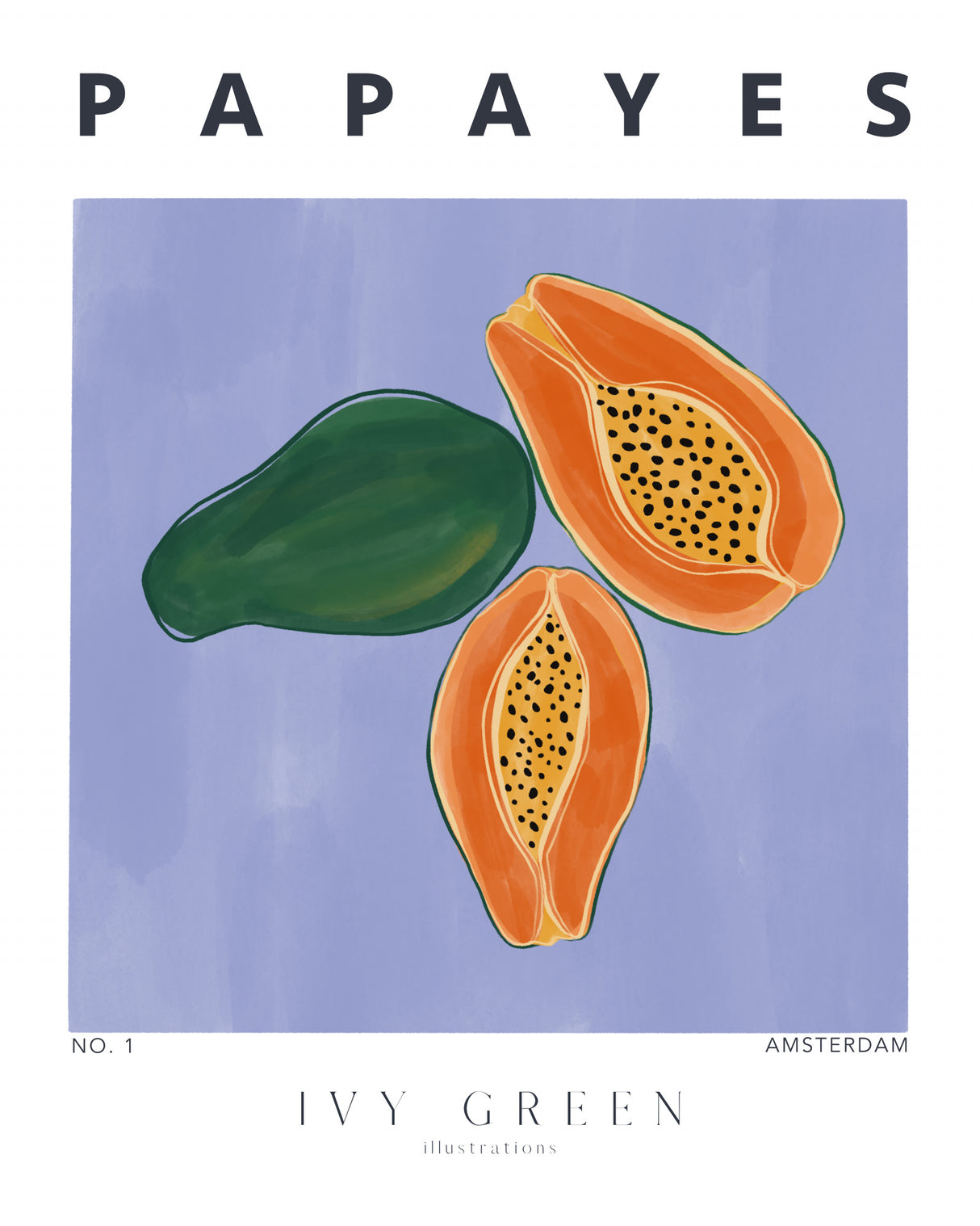 Papayes Poster och Canvastavla