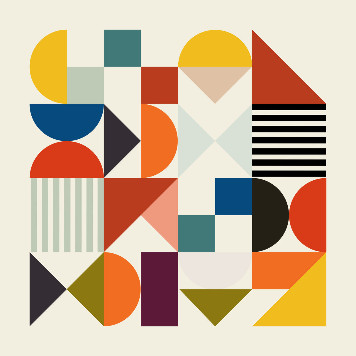 Shapes Minimal Poster och Canvastavla