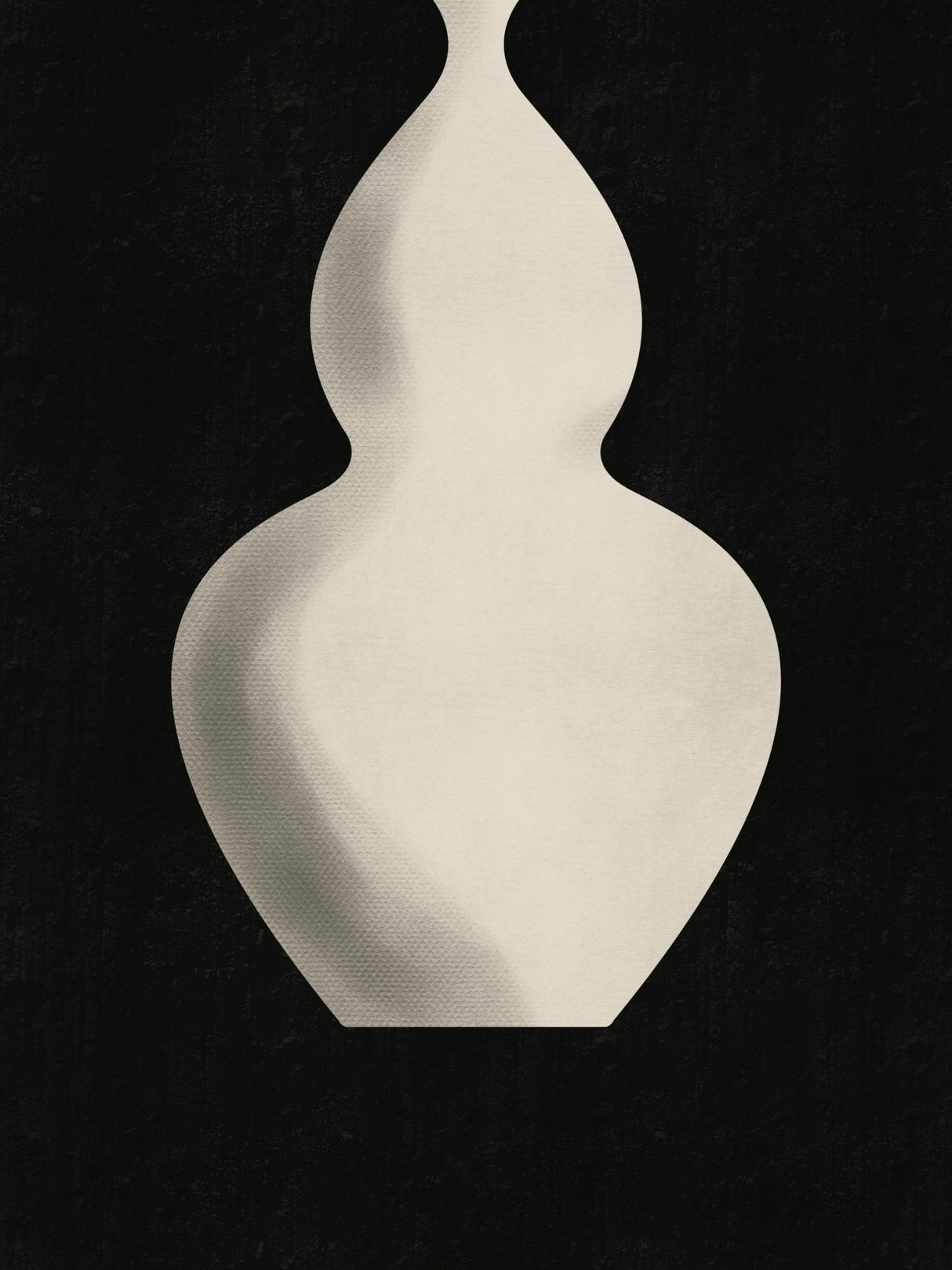White Vase Poster och Canvastavla
