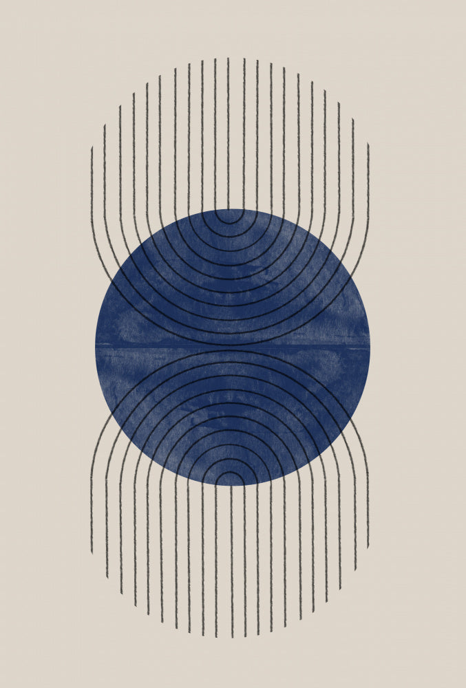 Perfect Point Blue Kitchen poster eller kökstavla