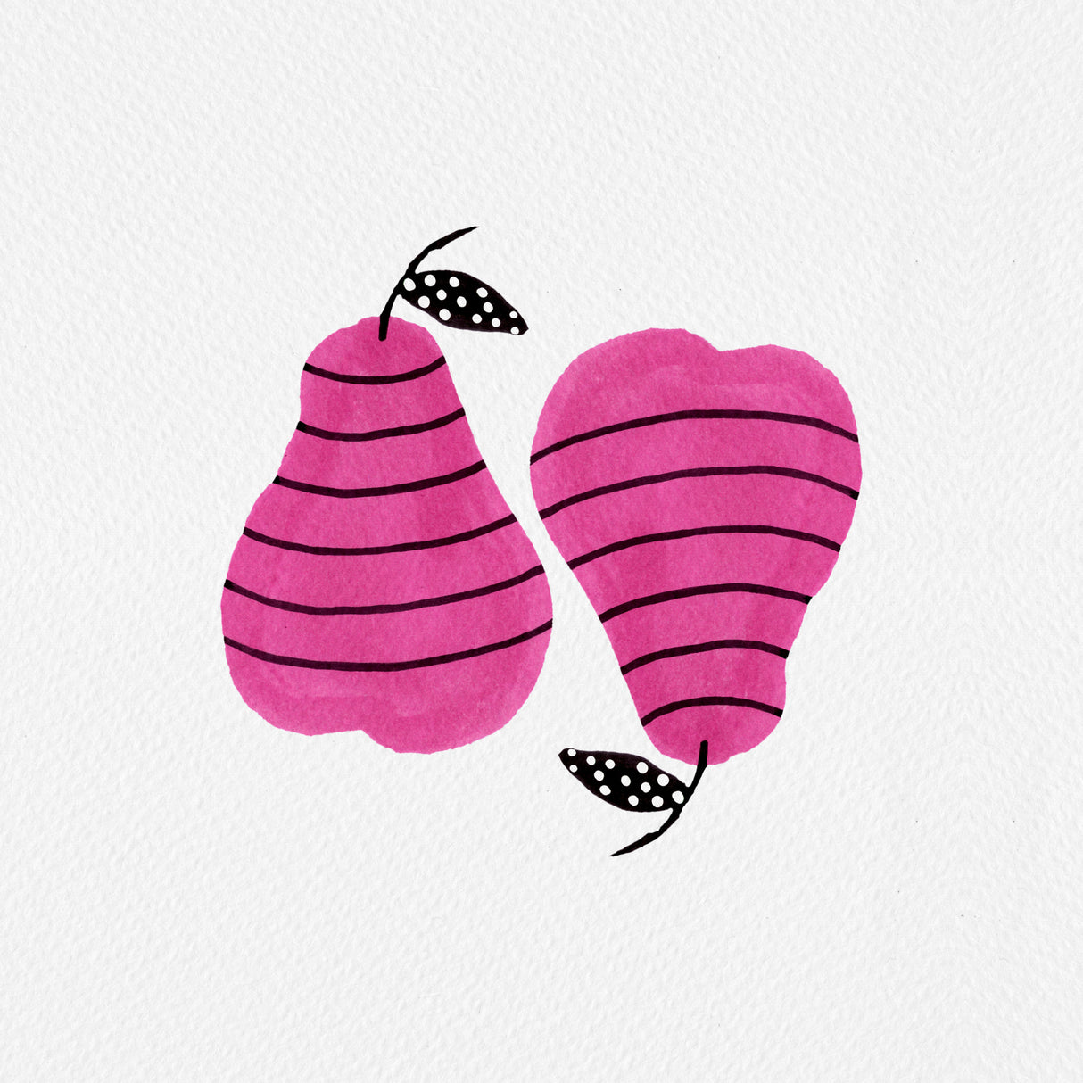 Pears Pink Poster och Canvastavla
