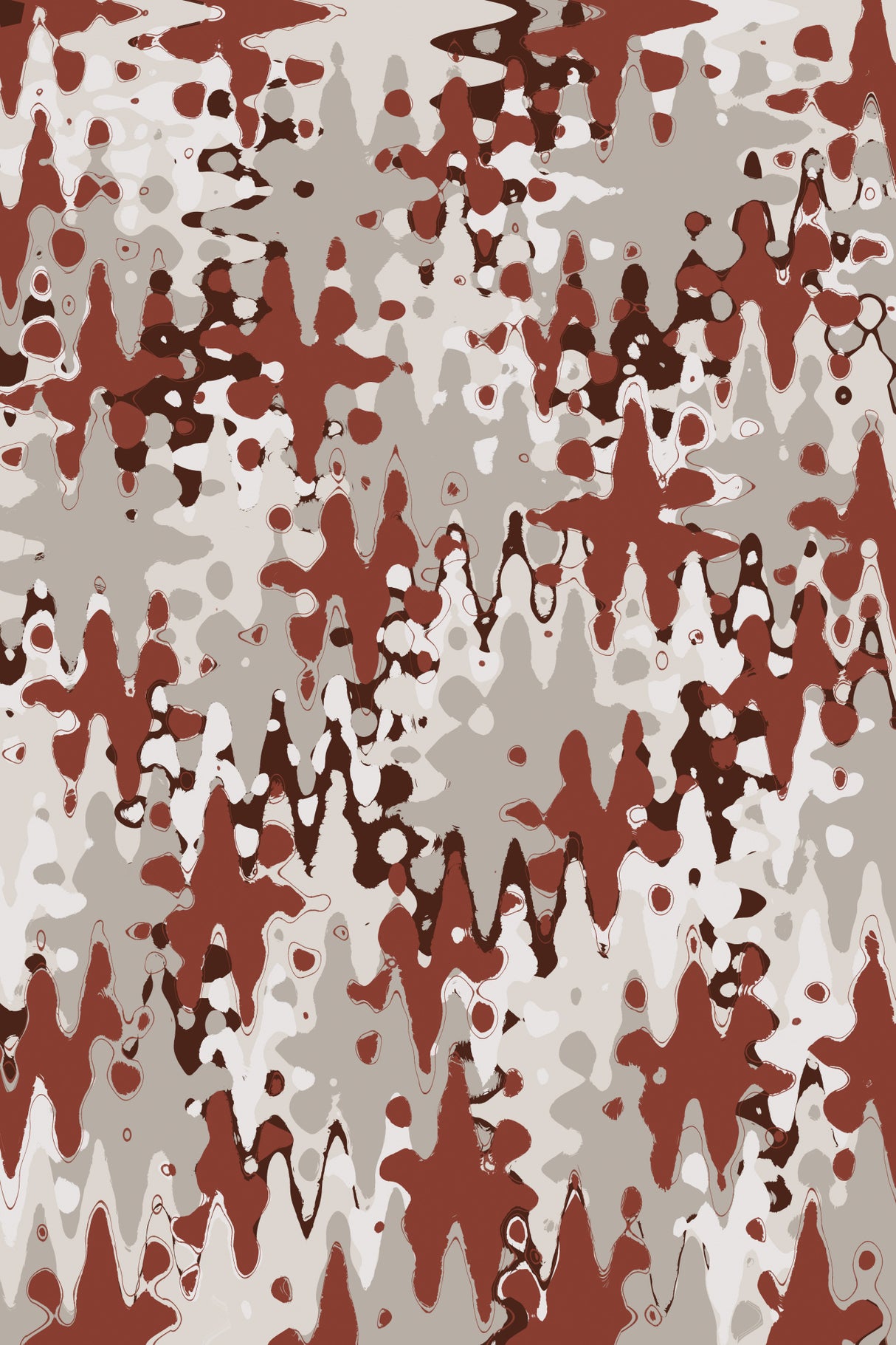 Liquid Beige Brown Pattern Poster och Canvastavla