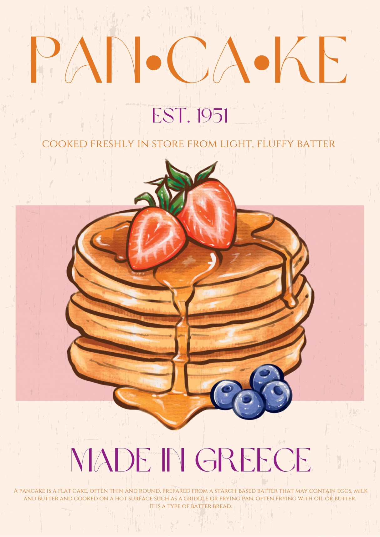 Pancake Poster och Canvastavla