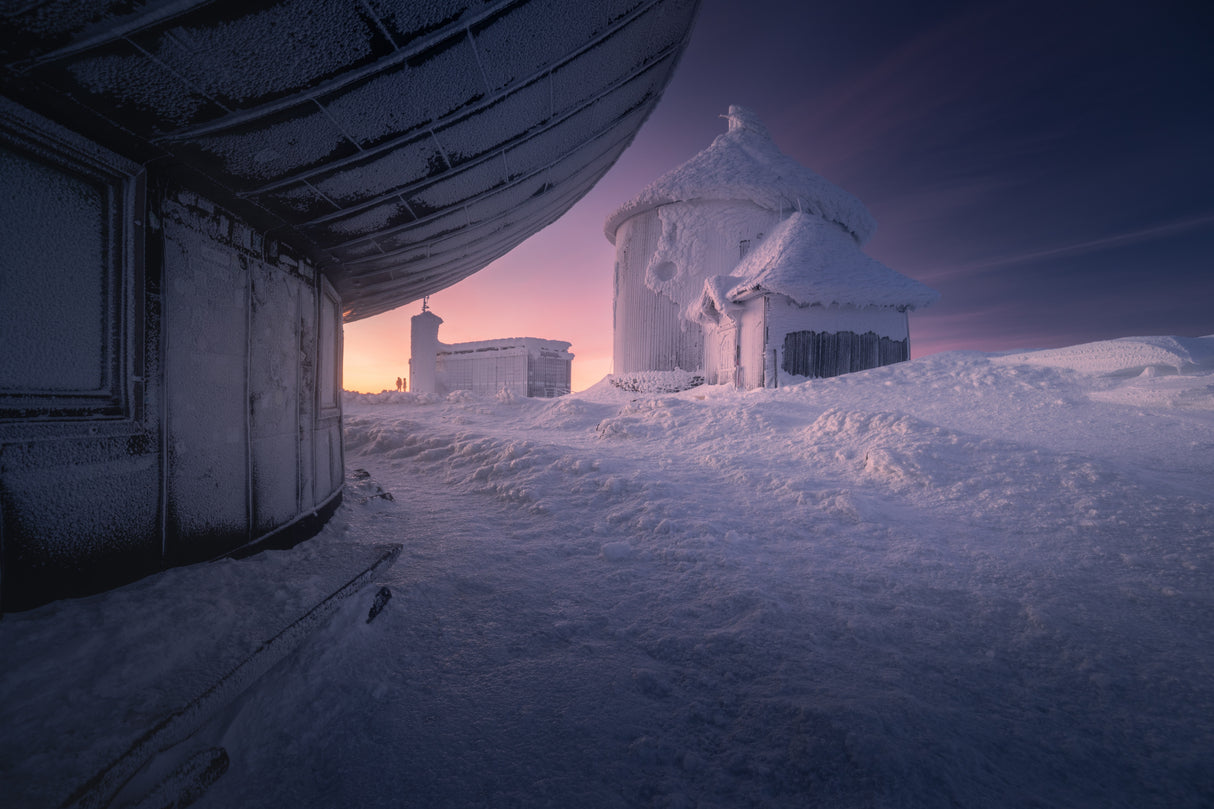 Winter Chapel Poster och Canvastavla