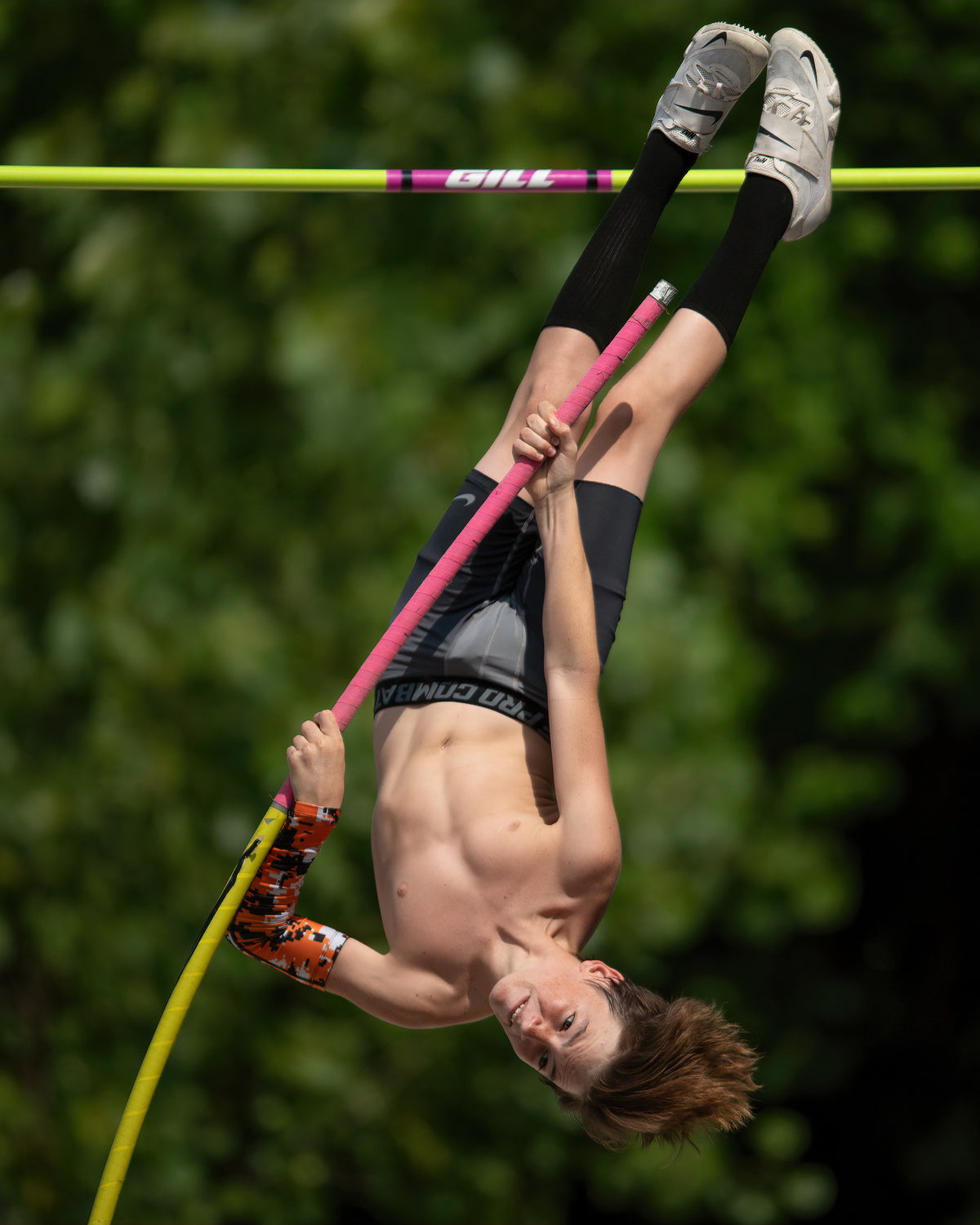 The Intrepid Pole Vaulter Poster och Canvastavla