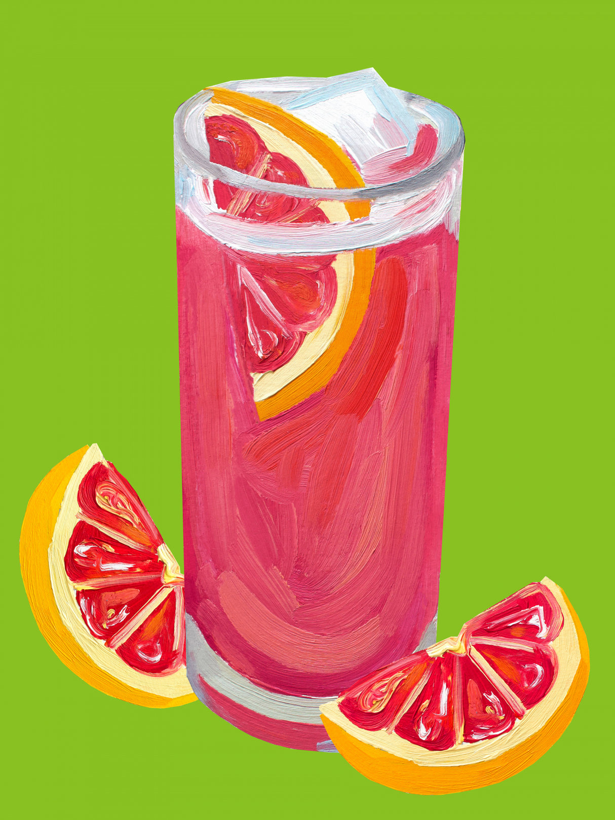 Grapefruit Paloma Pistachio Poster och Canvastavla