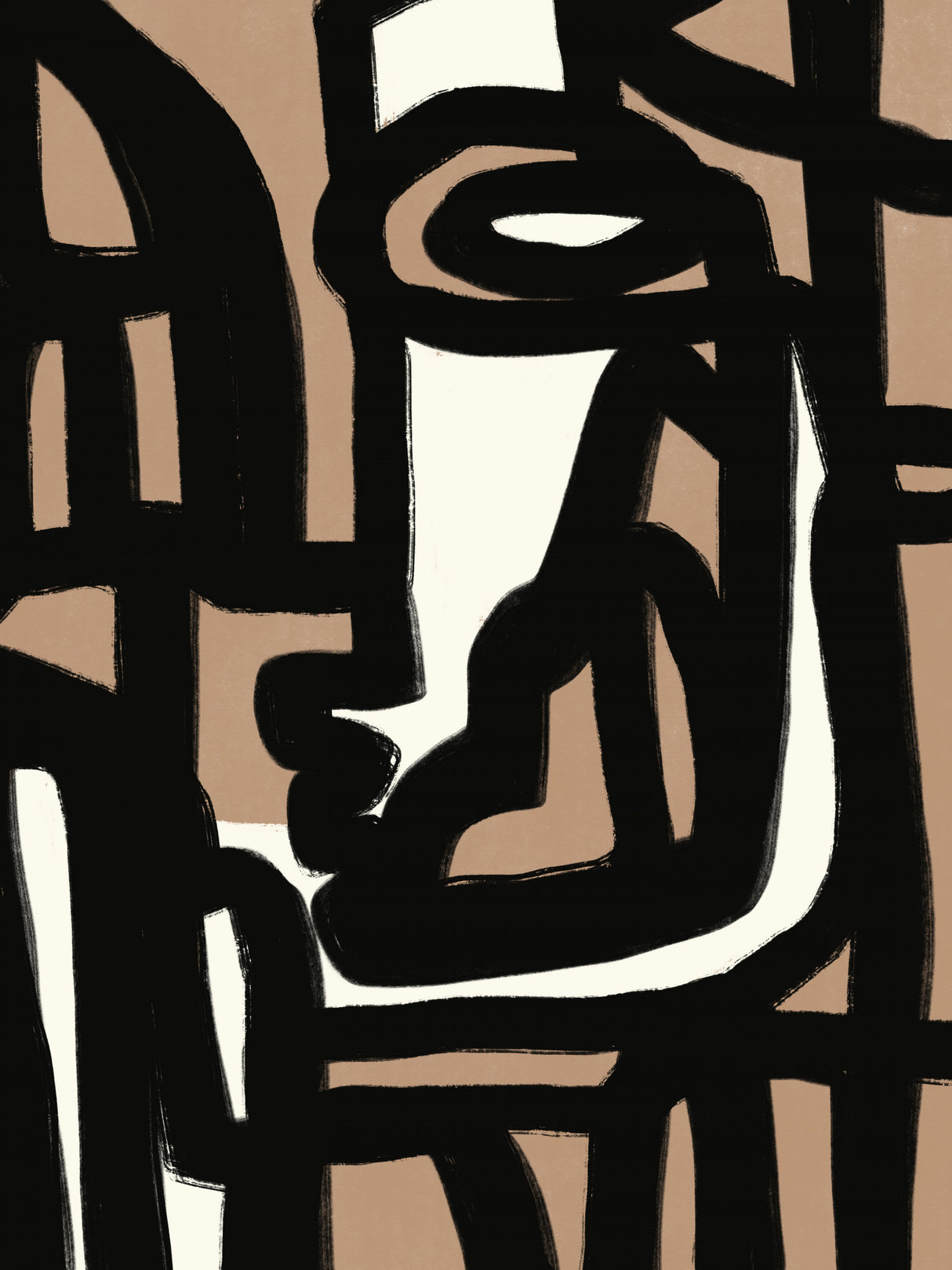 Bold line composition 06 Poster och Canvastavla