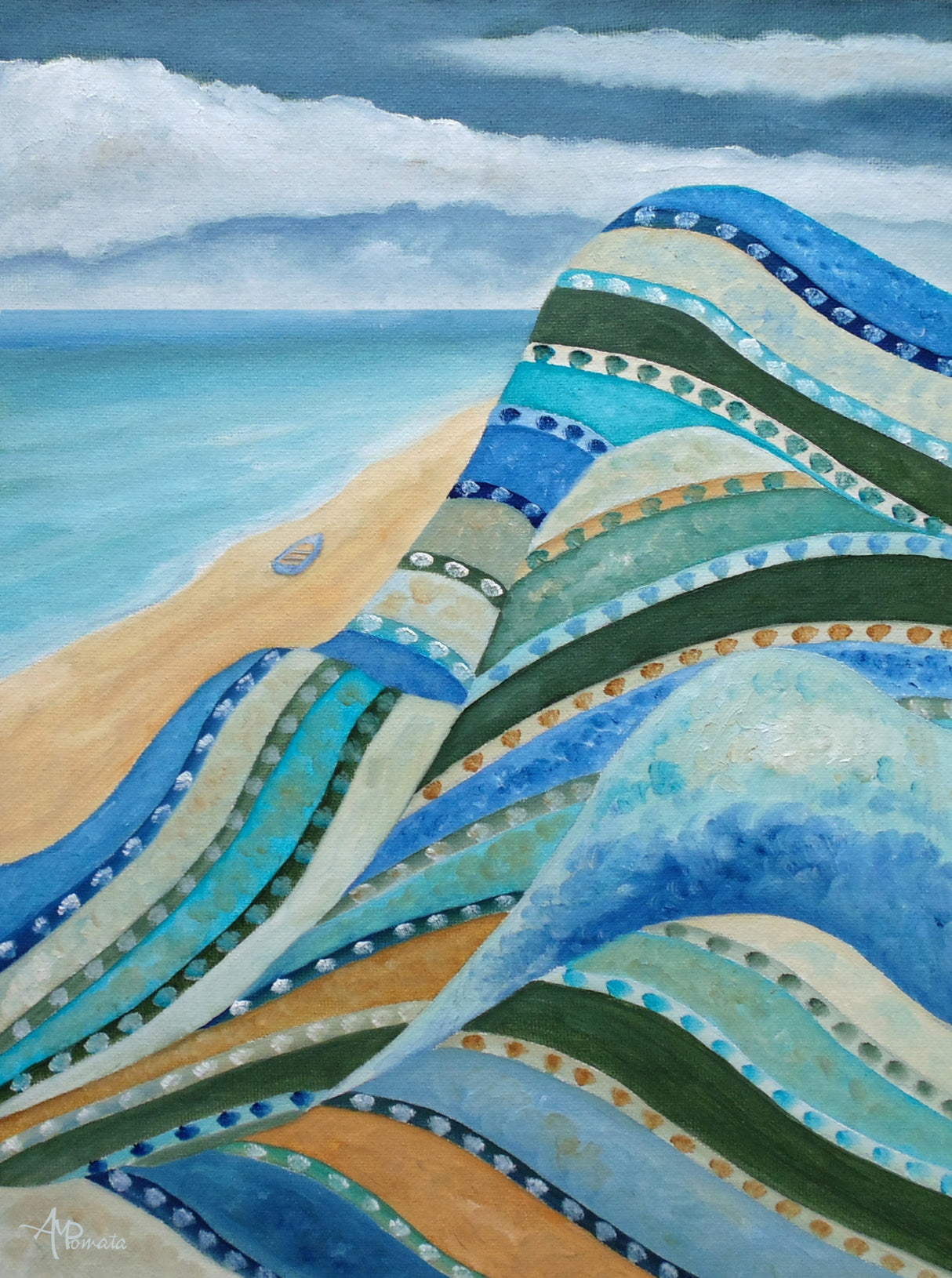 Nonforlorn Blue Poster och Canvastavla