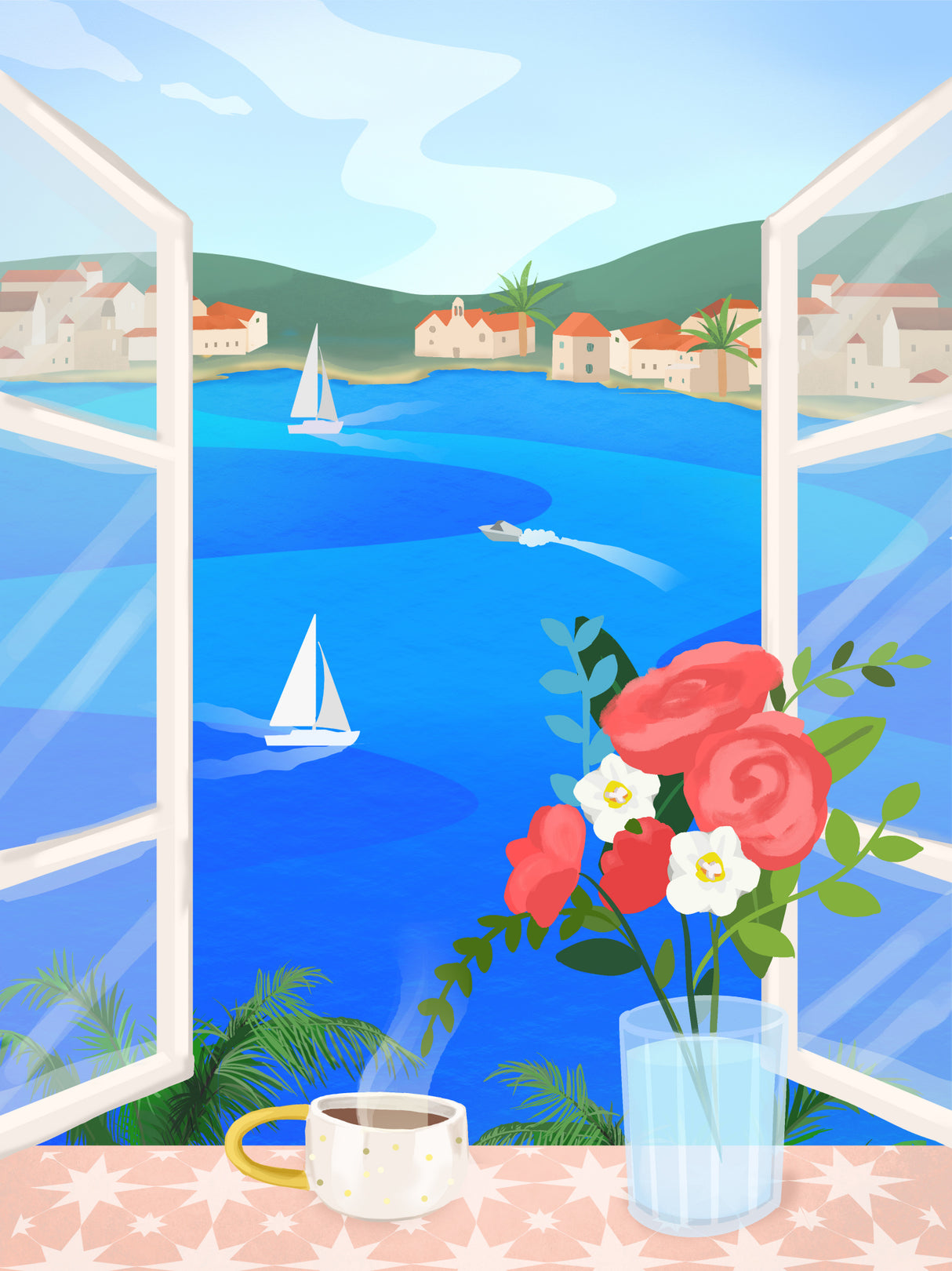 Island View Poster och Canvastavla