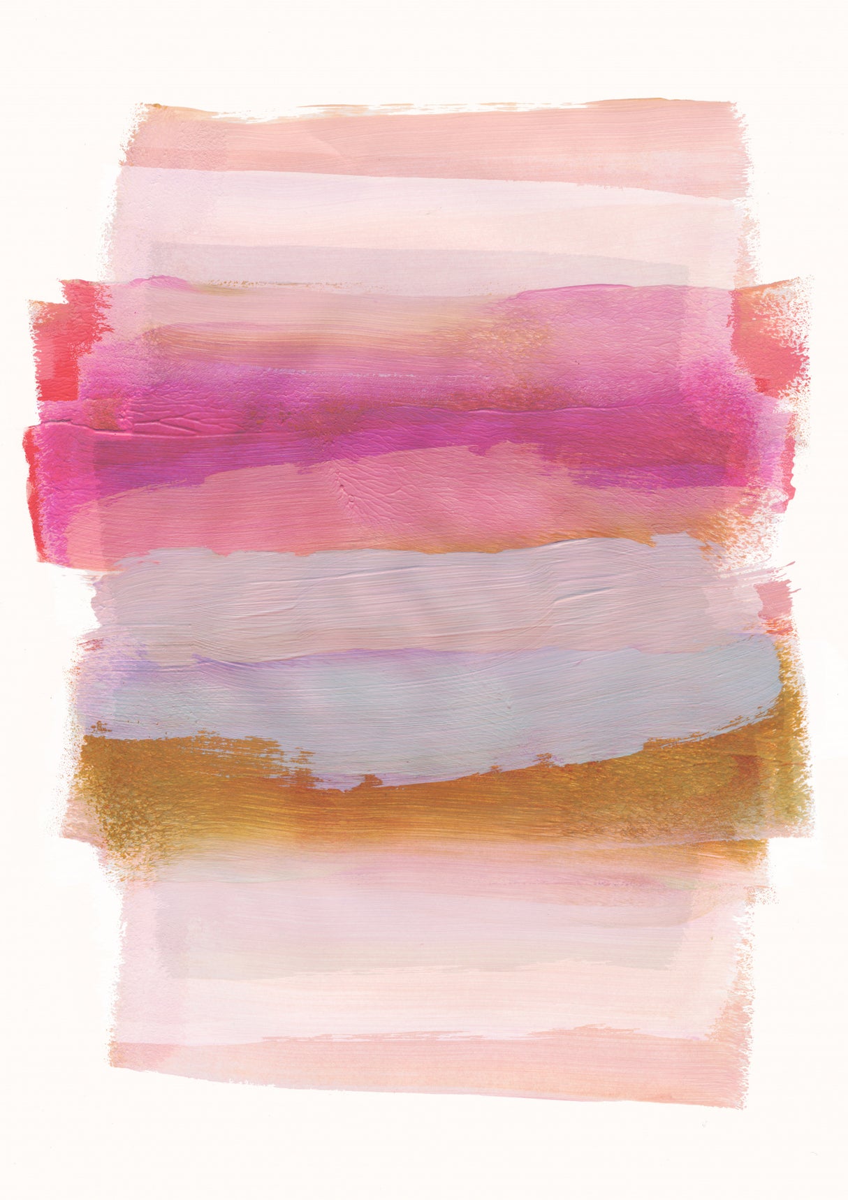 Abstract Brush Strokes 45 A1 Poster och Canvastavla