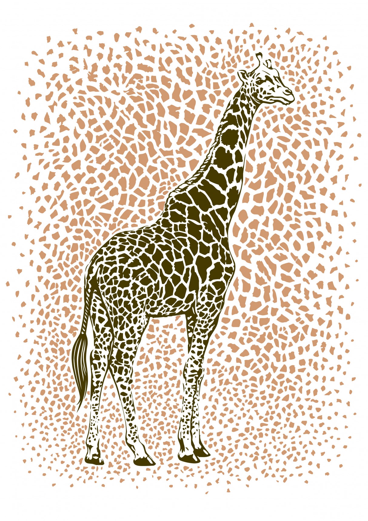The Majestic Giraffe Poster och Canvastavla