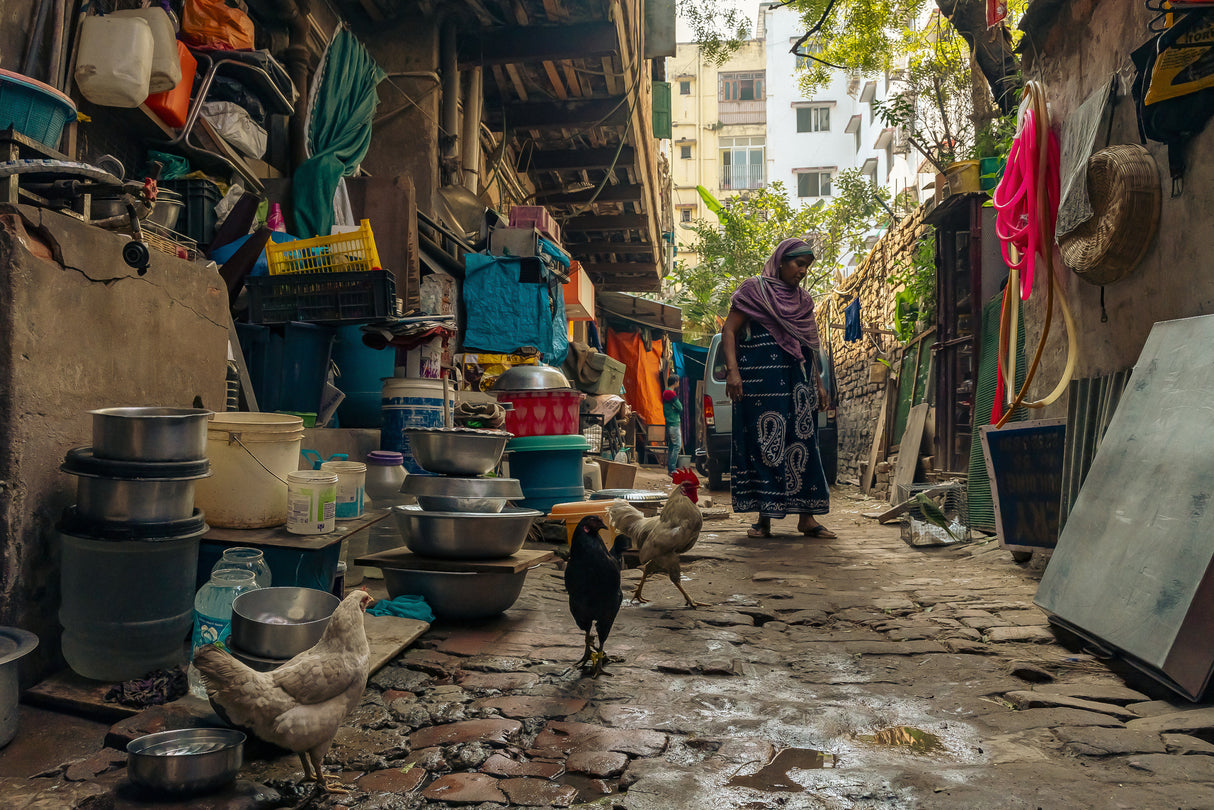 Street of Kolkata Poster och Canvastavla