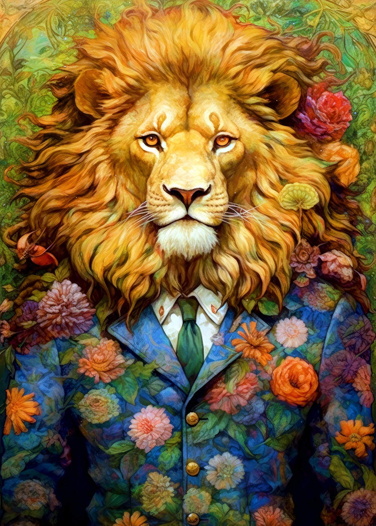 Lion animal art #lion Poster och Canvastavla