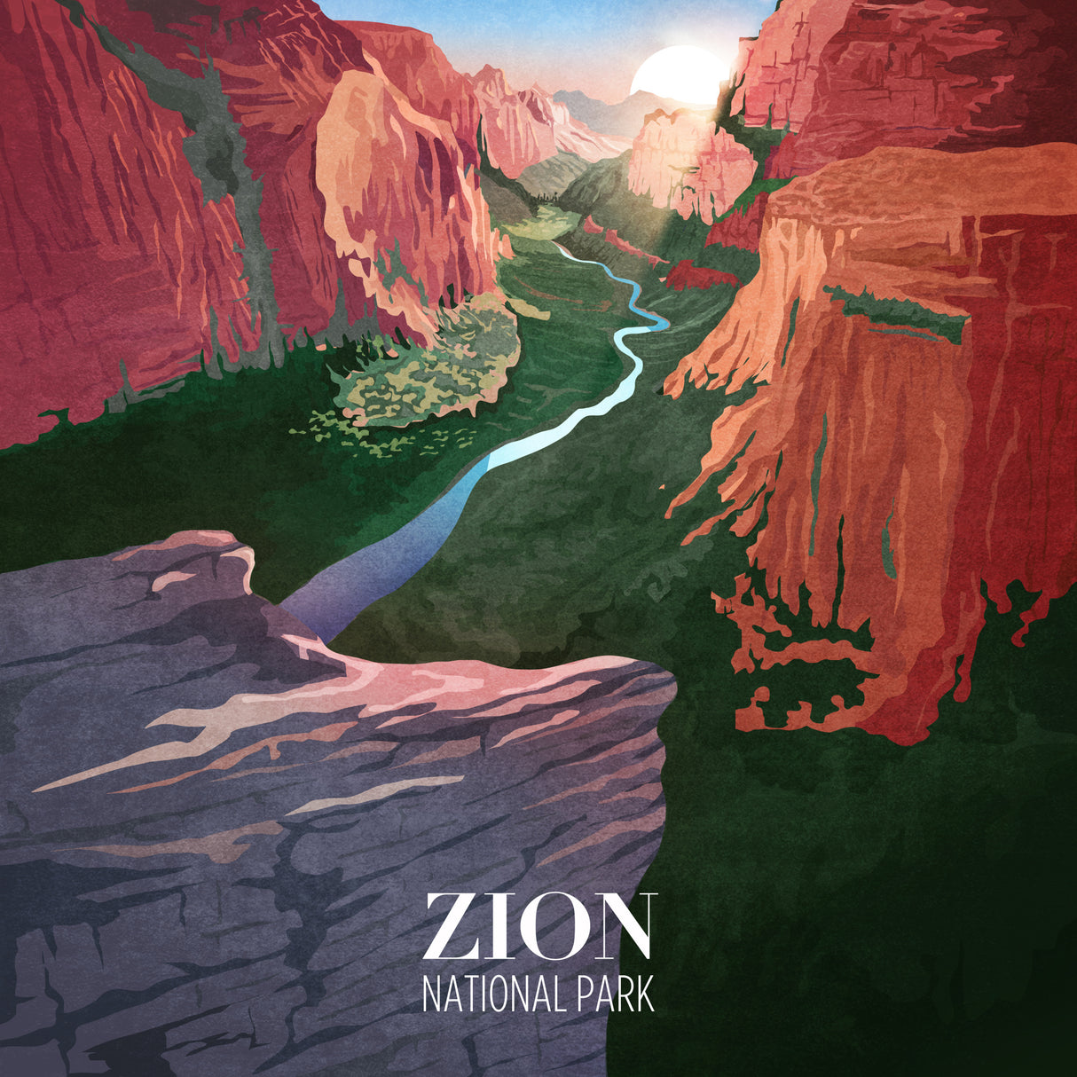 Zion Poster och Canvastavla