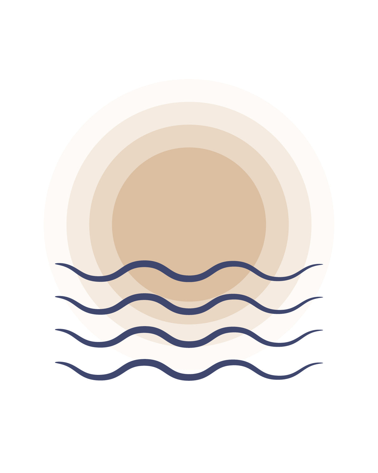 Sun Calm Poster och Canvastavla