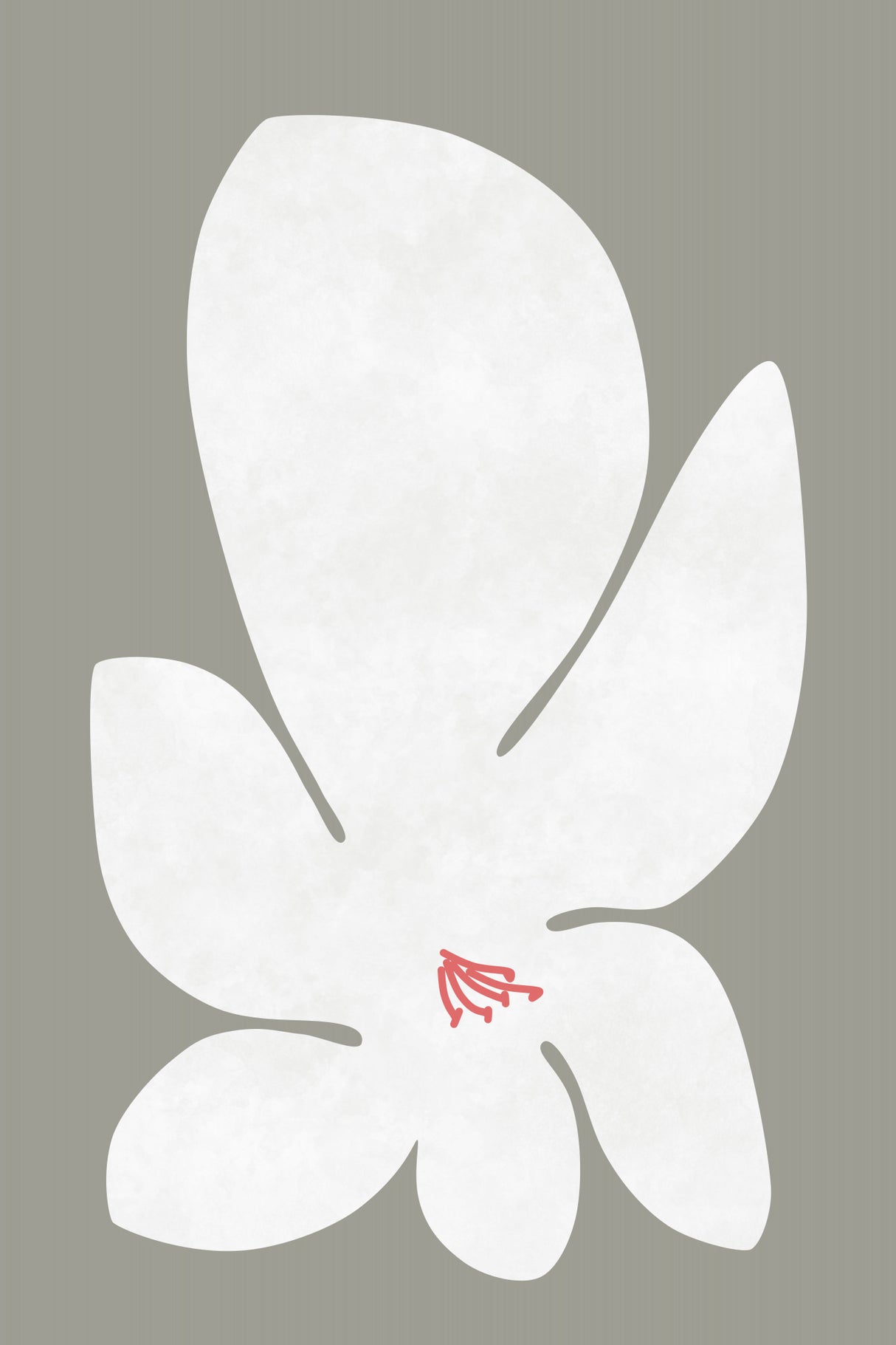 White Lily Flower Poster och Canvastavla