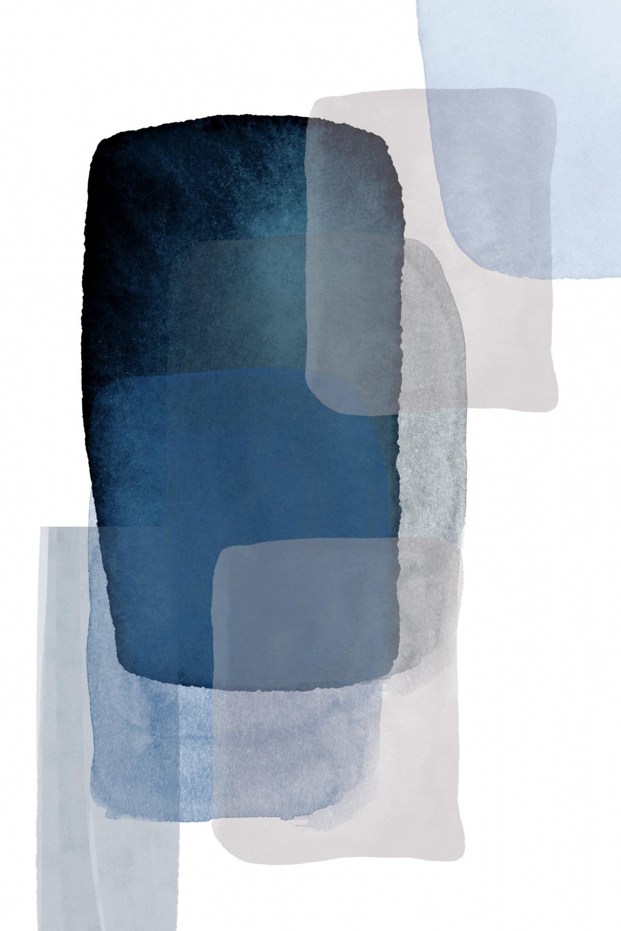 Blue Shadow 2 Poster och Canvastavla