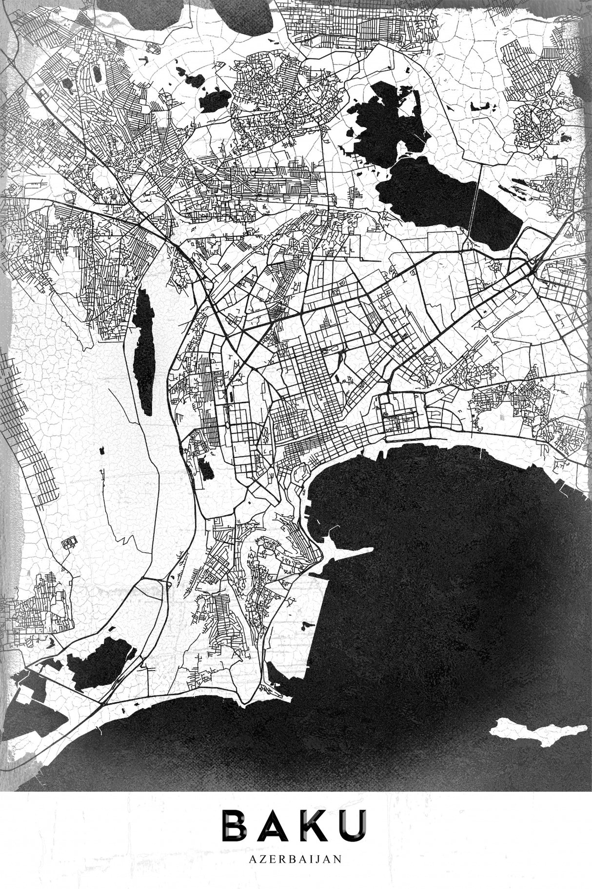 Baku Poster och Canvastavla