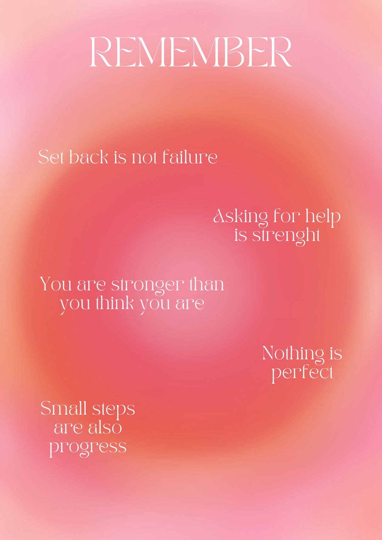 Motivational Aura Poster Poster och Canvastavla