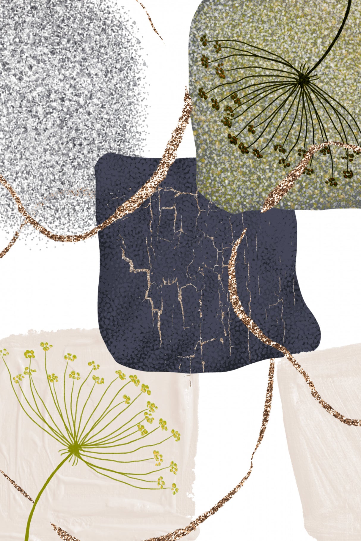 Green-Grey-3 Poster och Canvastavla