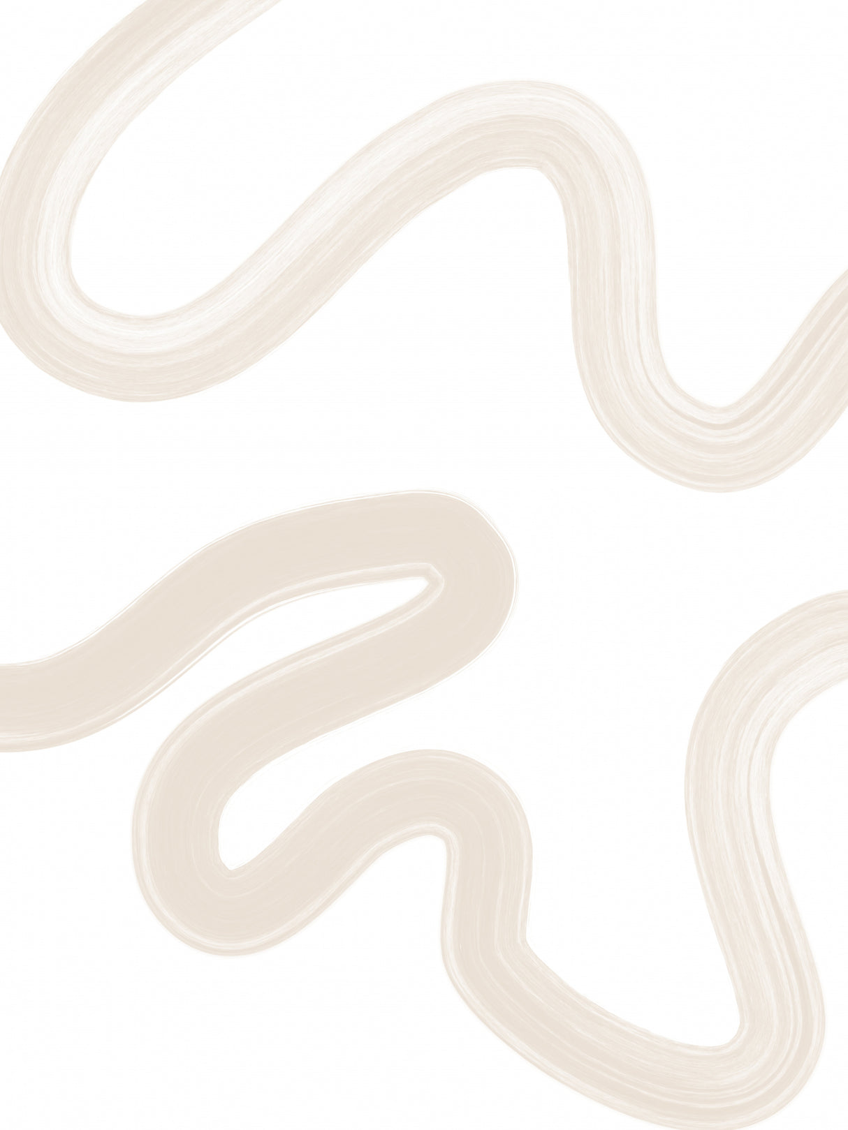 Beige Brush Stroke Poster No.1 Poster och Canvastavla