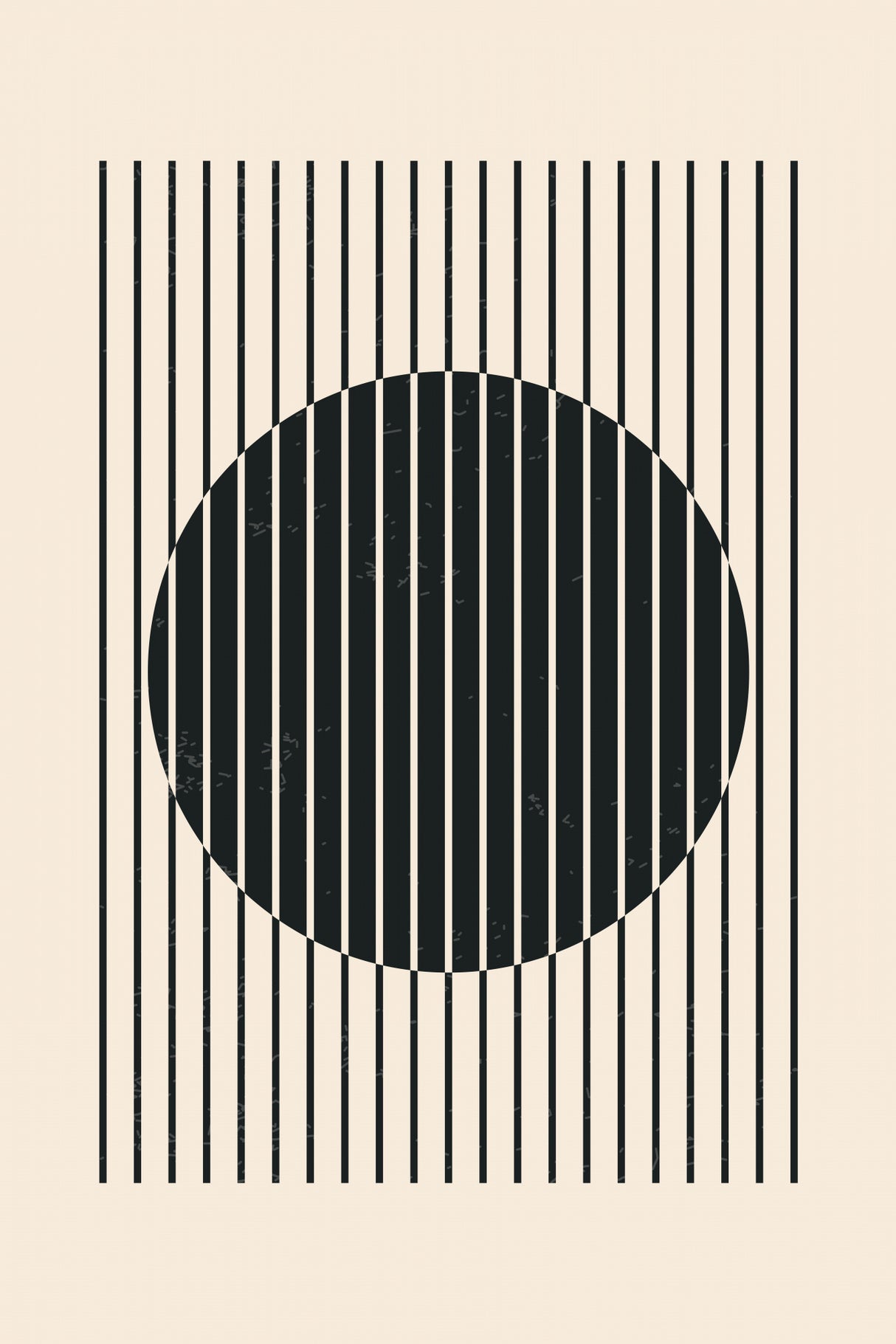 Black and White Line Series #3 Poster och Canvastavla