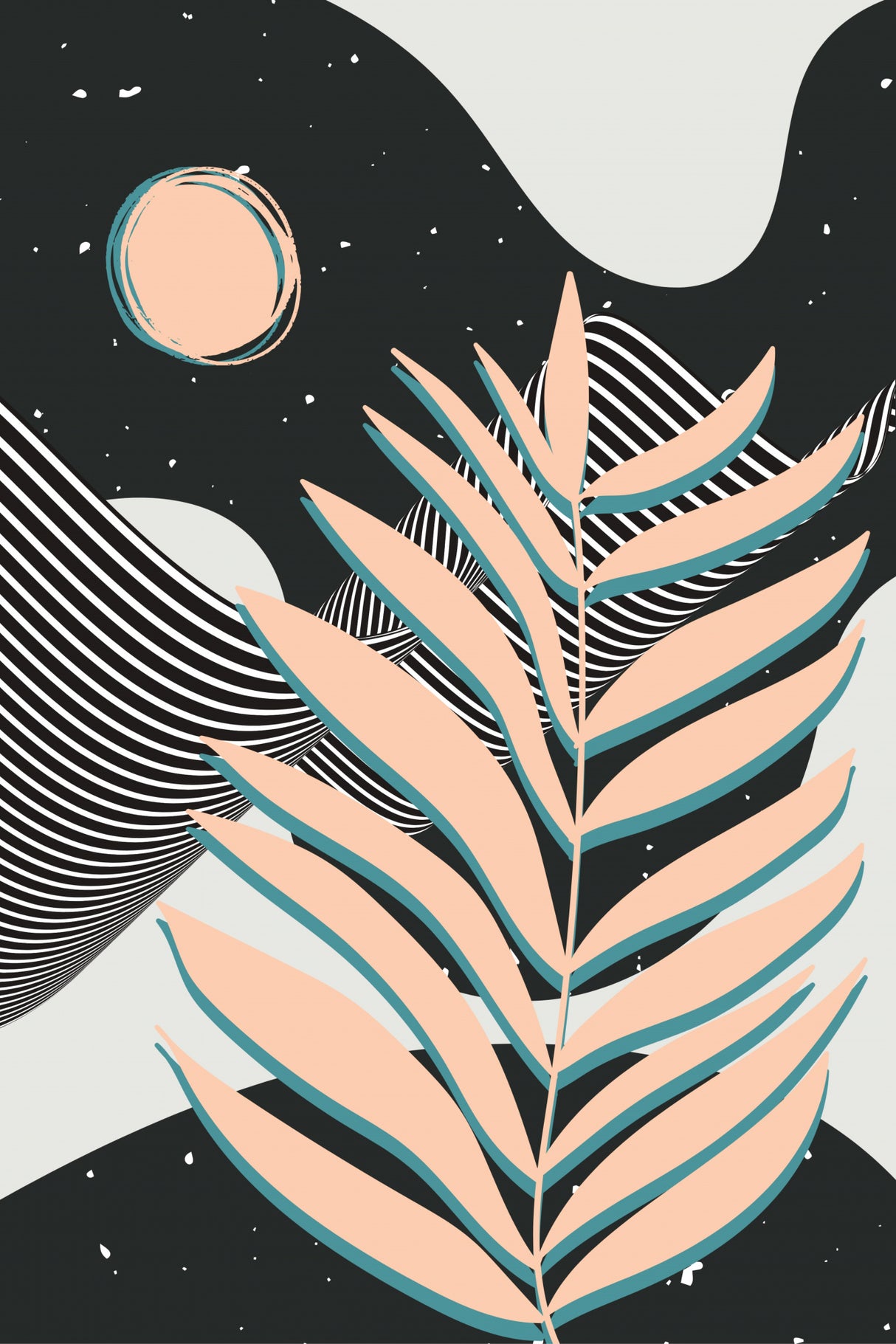 Palm Leaf Astrology Poster och Canvastavla