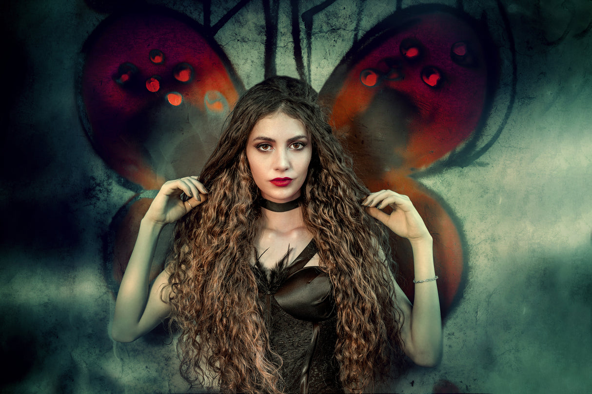 butterfly woman Poster och Canvastavla
