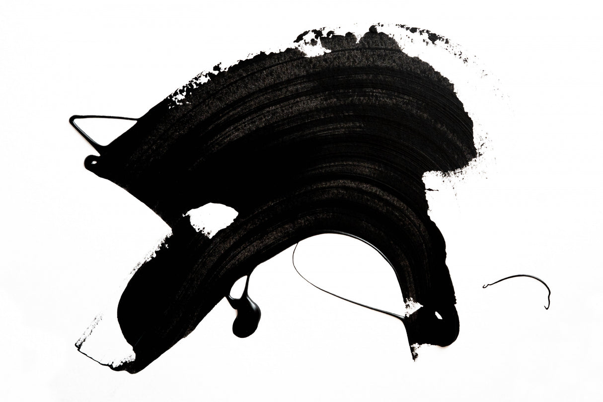 Black Abstract Stroke Poster och Canvastavla