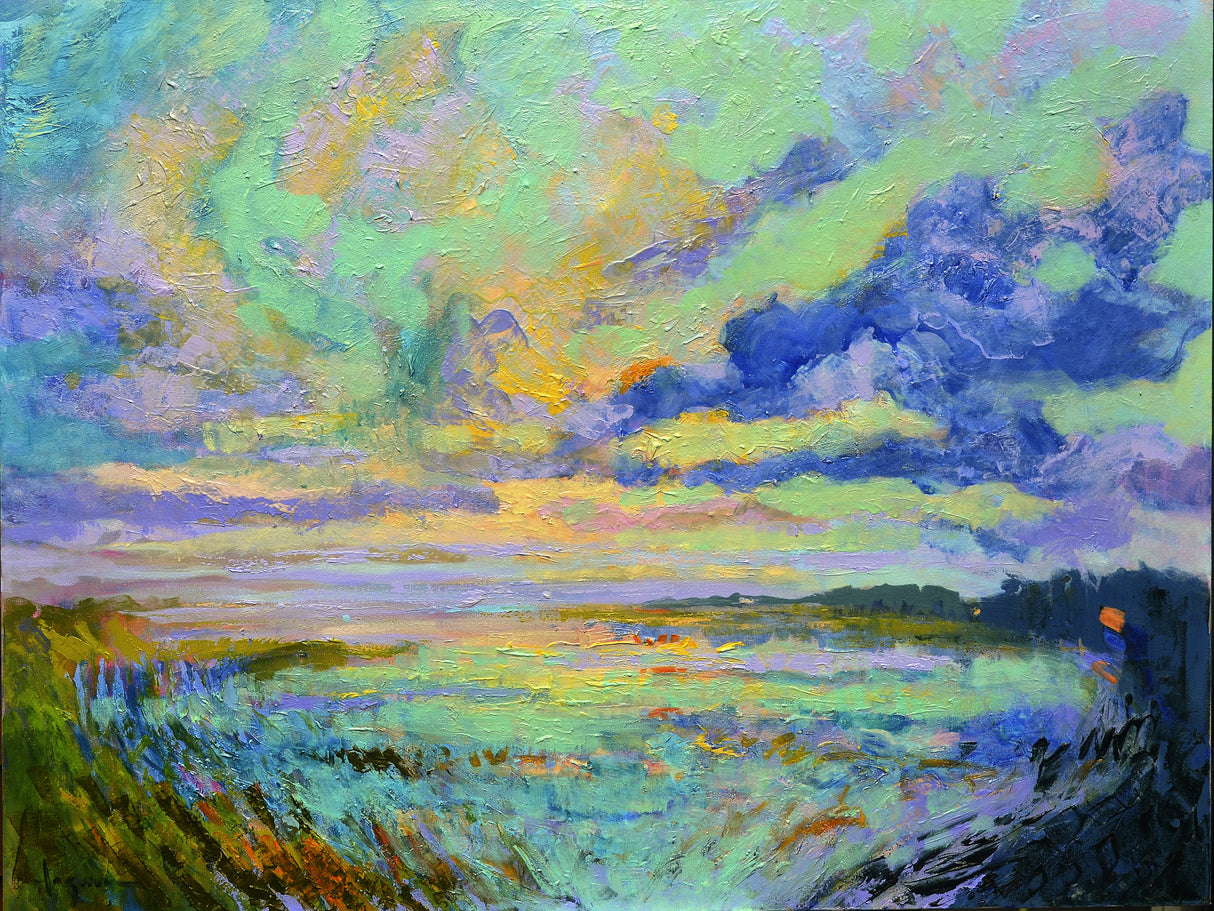 Df1707tranquileveningprayer Poster och Canvastavla