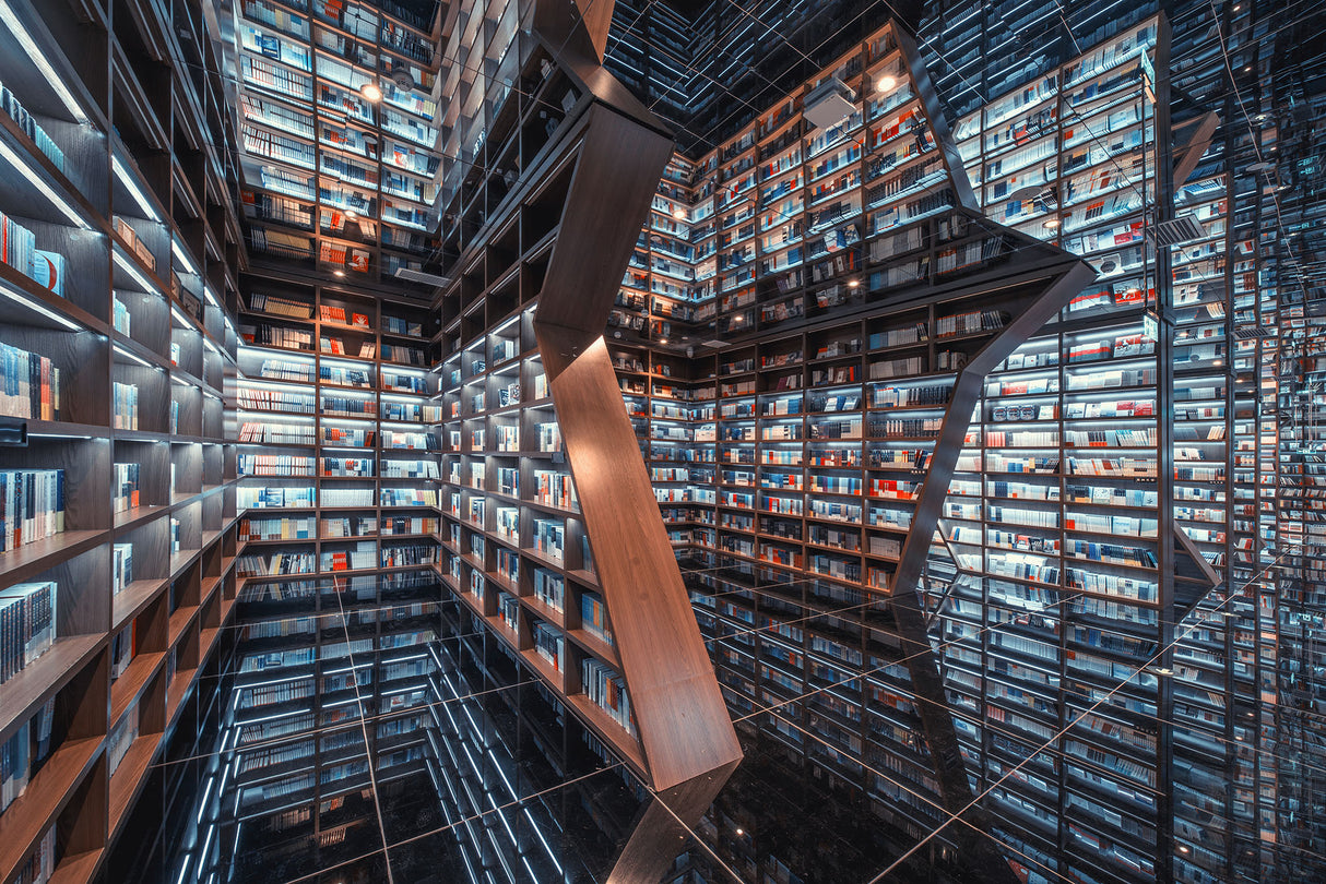 Cool Bookstore Poster och Canvastavla