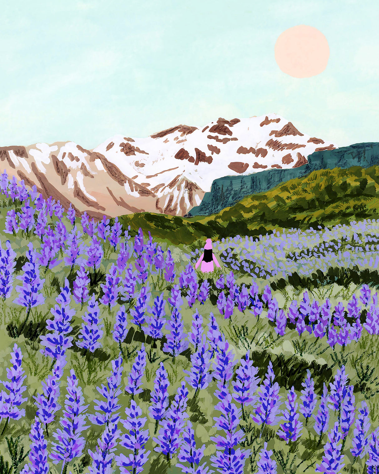 Lupine Poster och Canvastavla