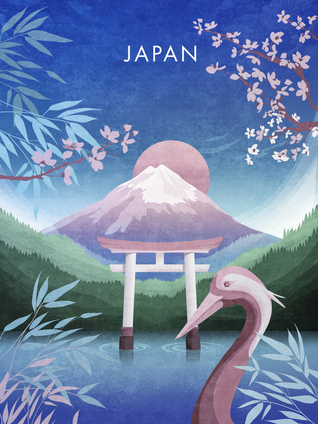 Japan Poster och Canvastavla
