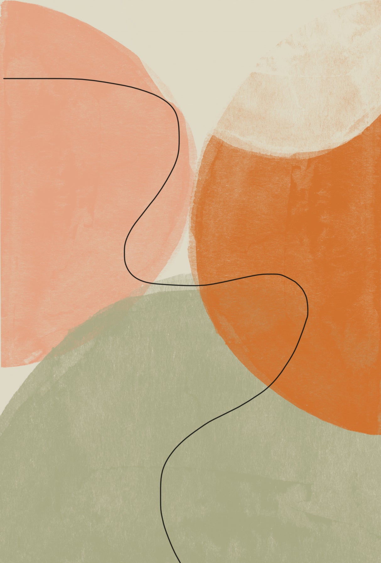 Watercolor Balance Poster och Canvastavla