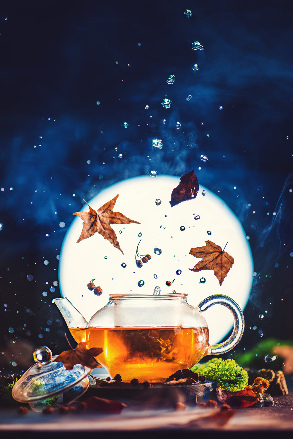Moonshine Tea Poster och Canvastavla