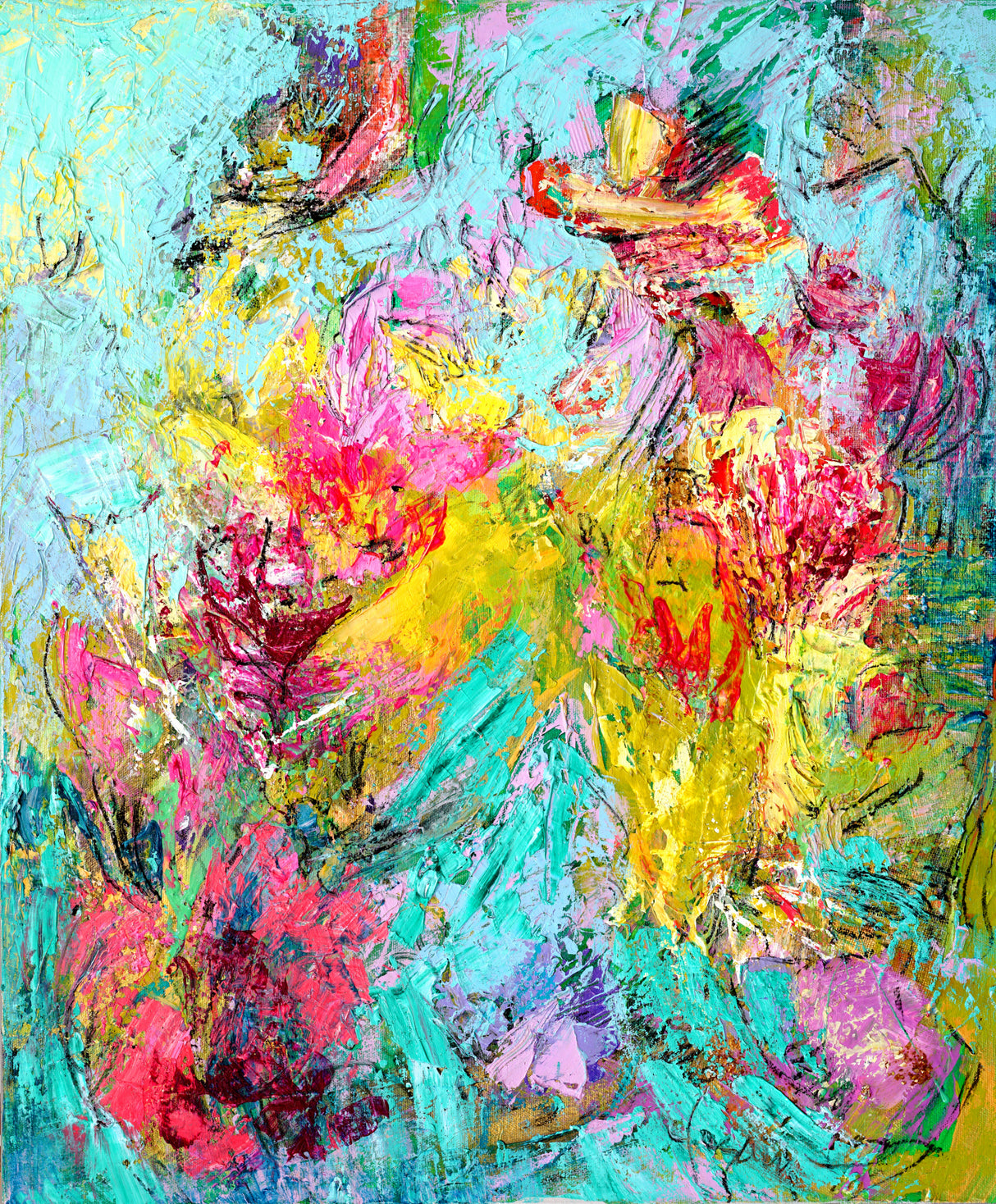 Joys Garden Poster och Canvastavla