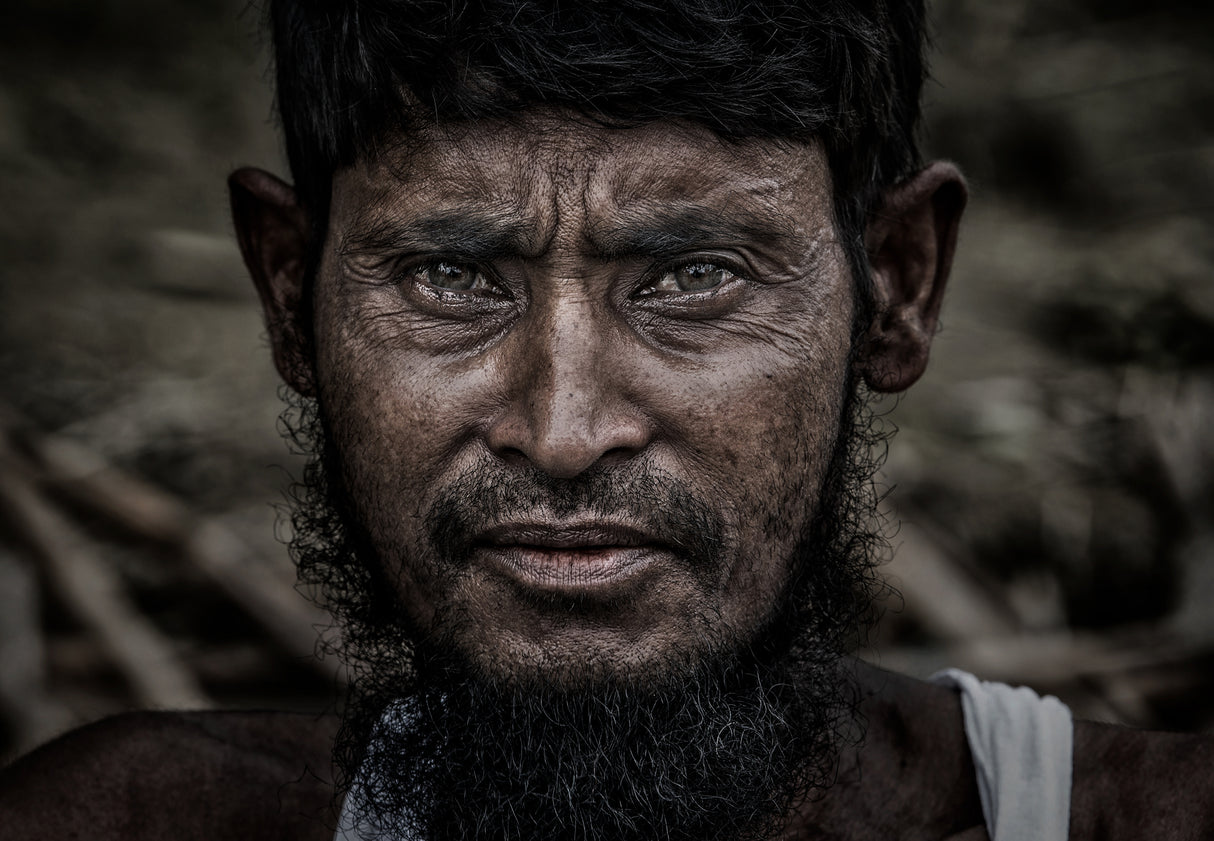 Rohingya refugee man. Poster och Canvastavla