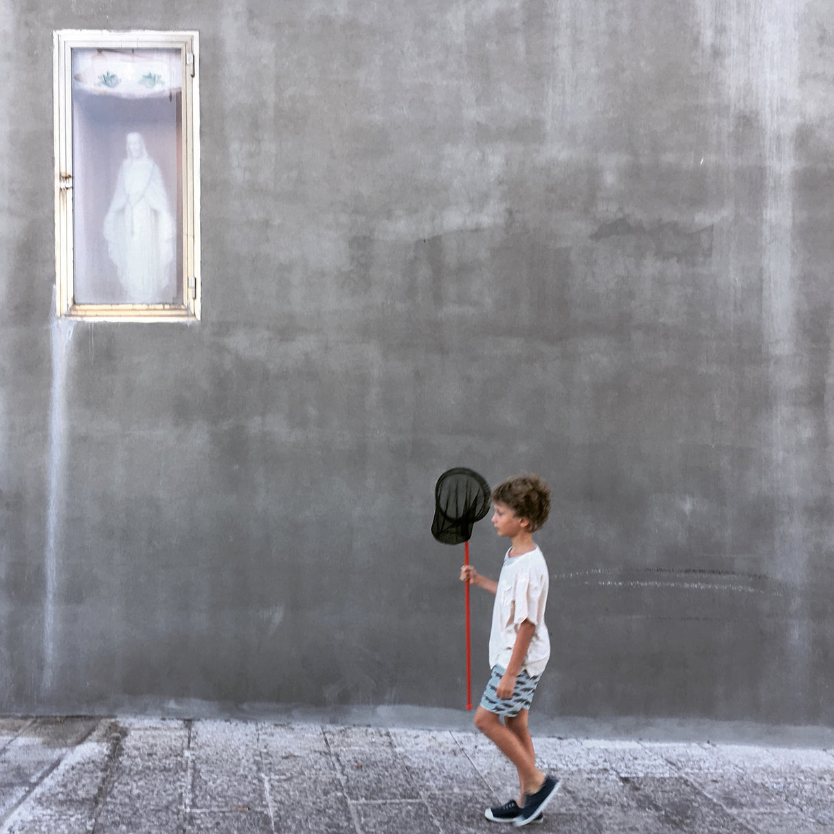 The little fisherman and the Madonna Poster och Canvastavla