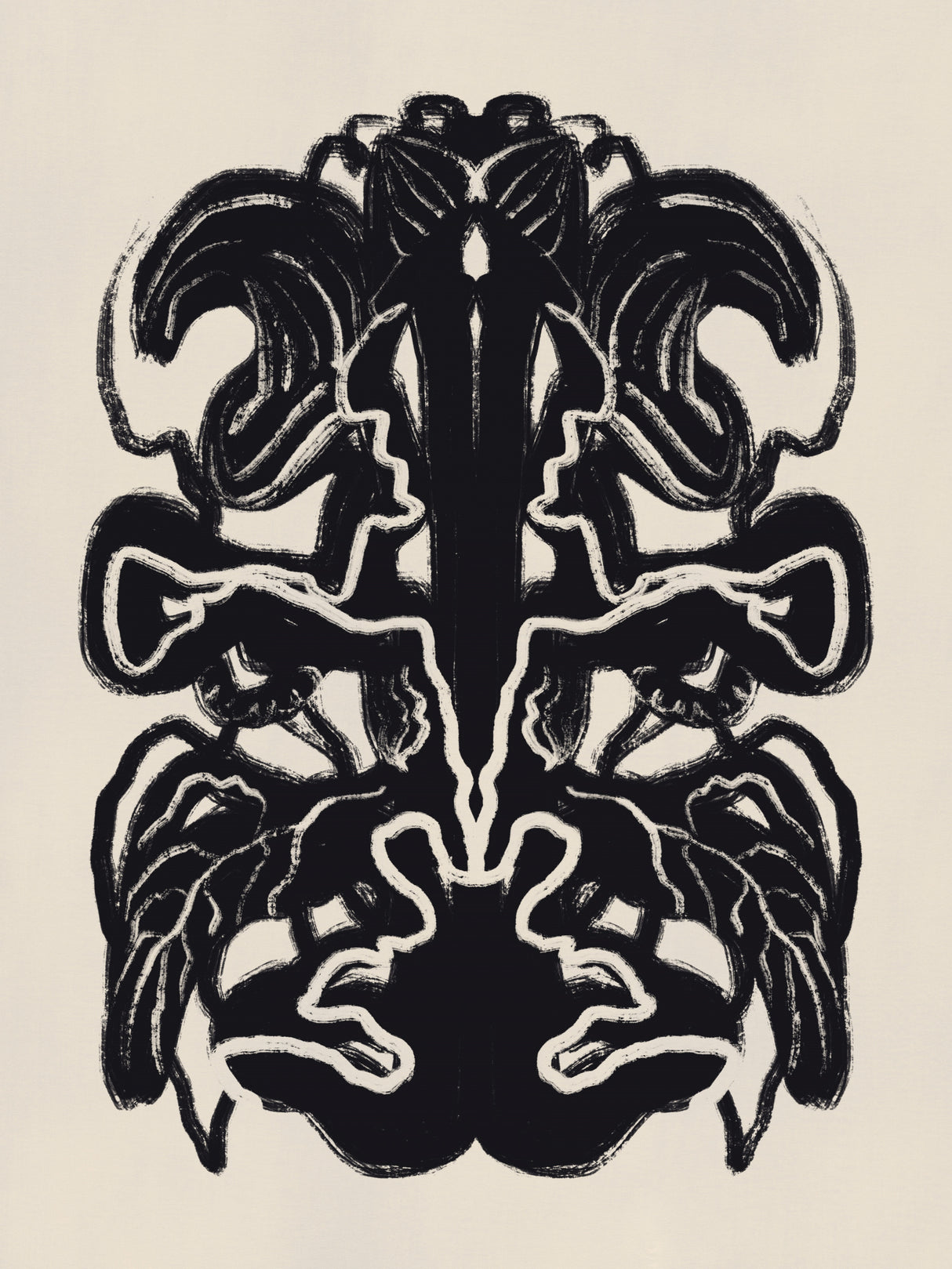 Plant Inkblot Poster och Canvastavla