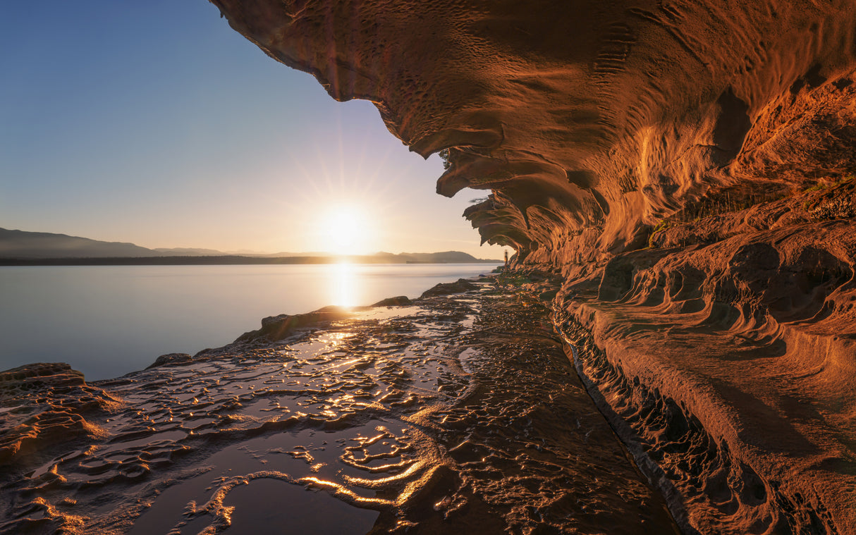 Sunset at the Cliff Poster och Canvastavla