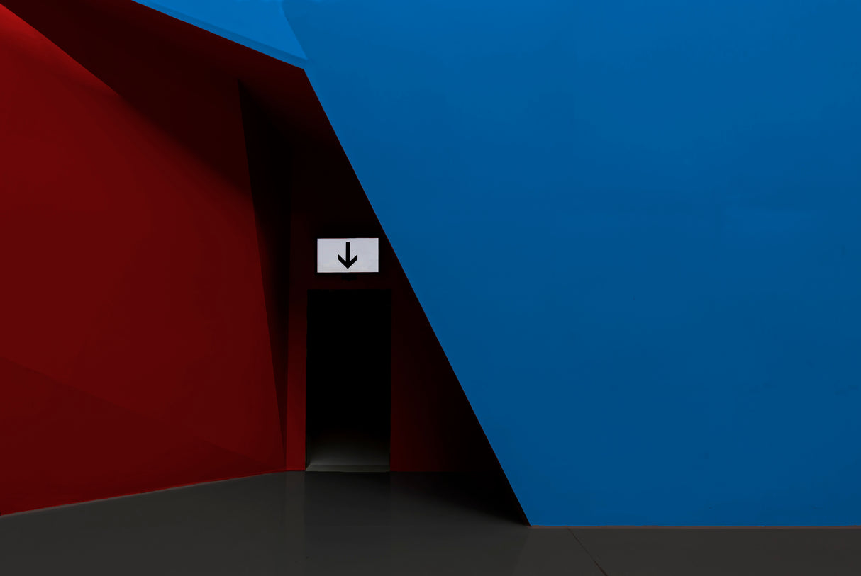 Angled Door Poster och Canvastavla