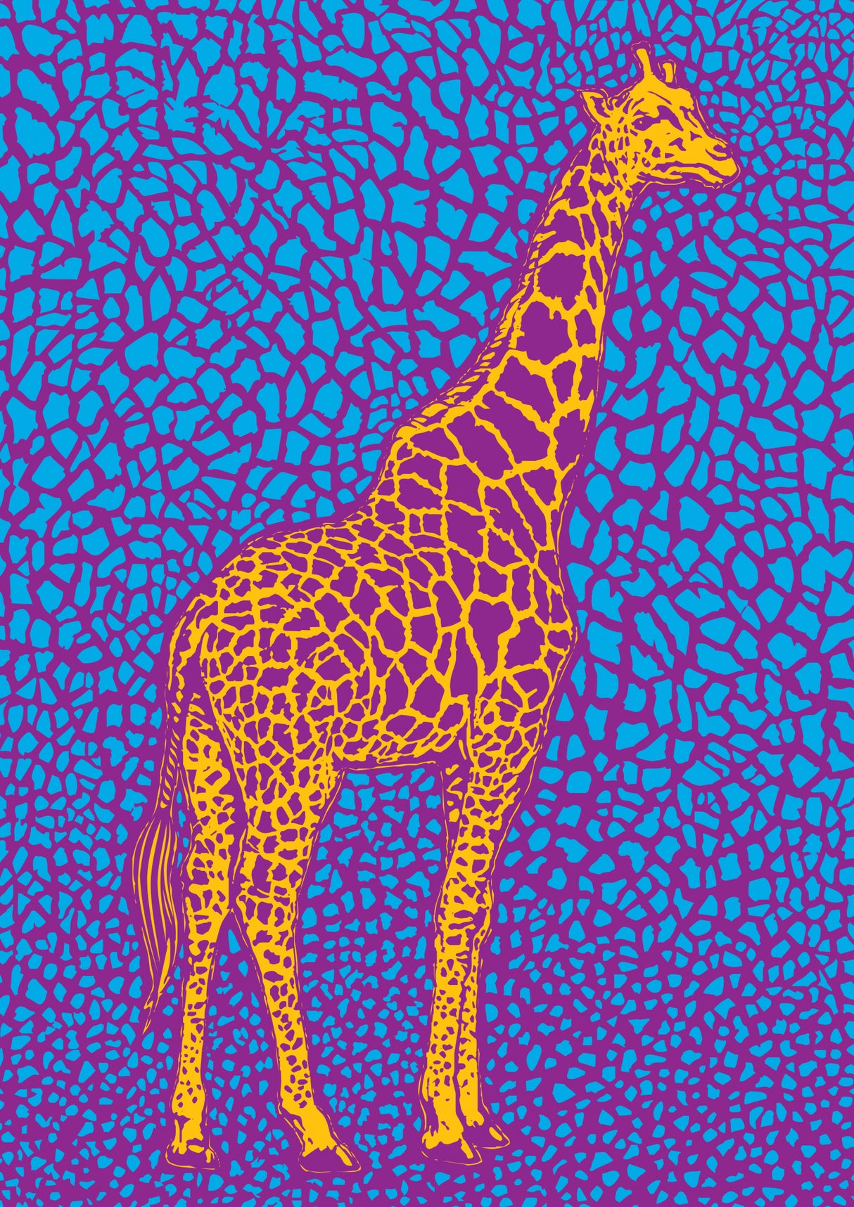 The Majestic Giraffe Poster och Canvastavla