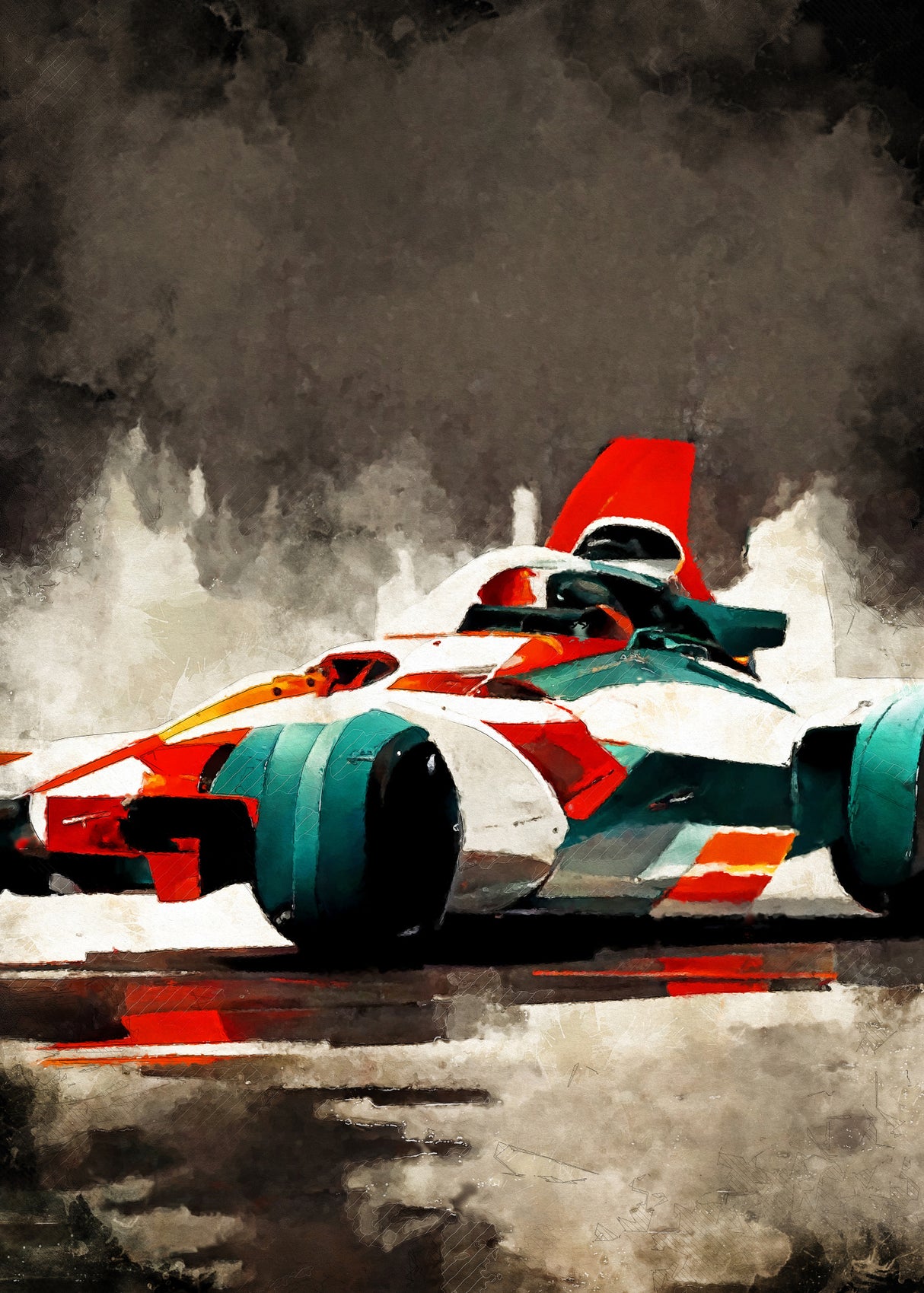 Formula 1 sport art Poster och Canvastavla