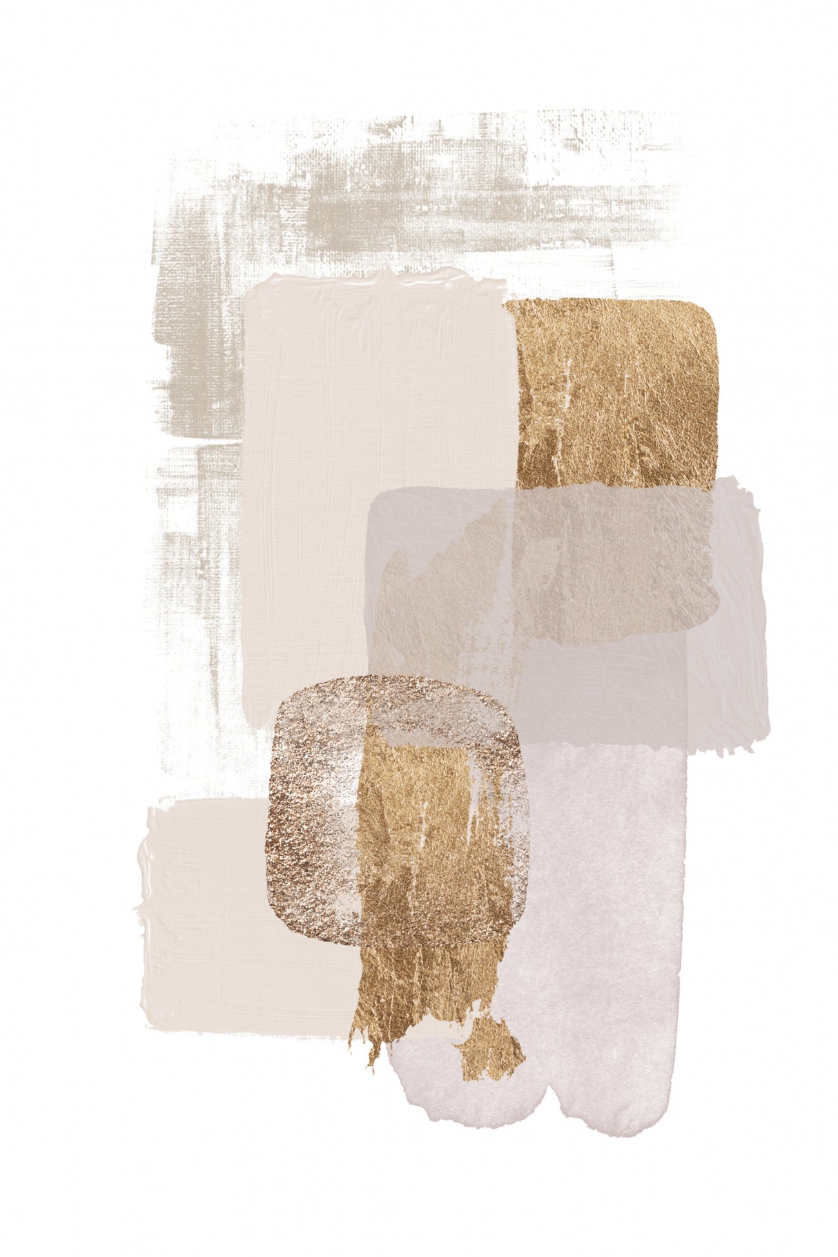 Neutral Gold 1 Poster och Canvastavla