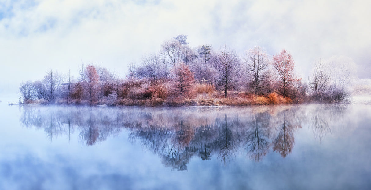 Freezing fog on Floating Island Poster och Canvastavla