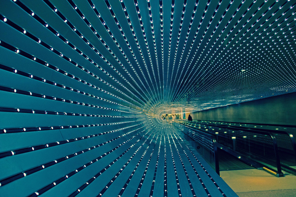 Blue tunnel Poster och Canvastavla