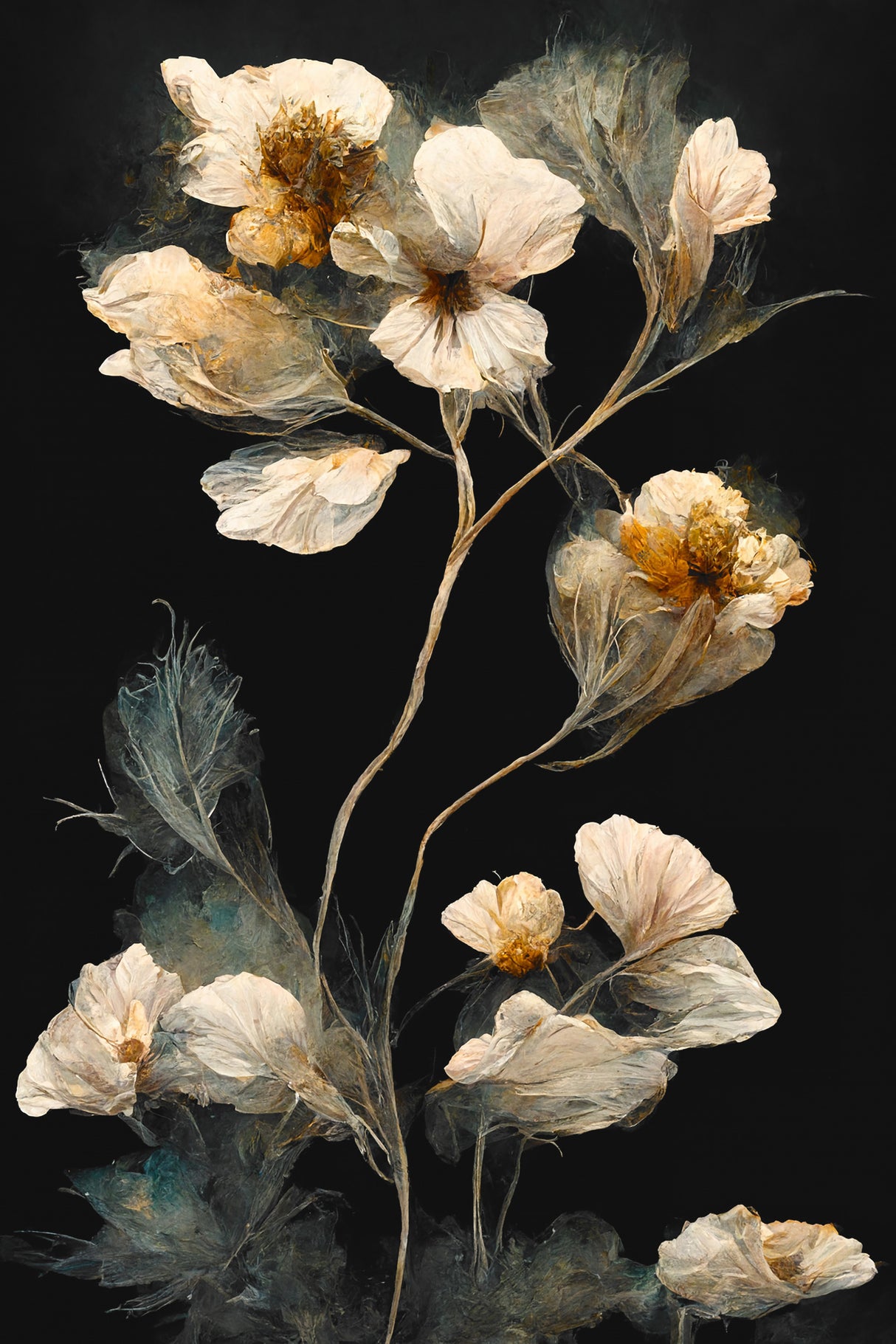 Dry Sagittaria Poster och Canvastavla