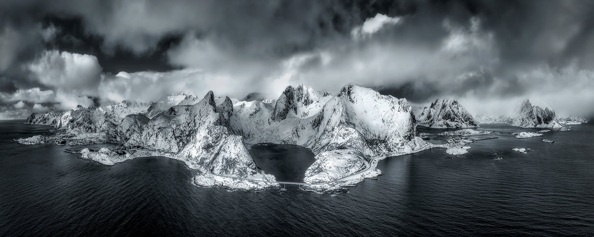Ring of Snow Mountains (Panorama) Poster och Canvastavla