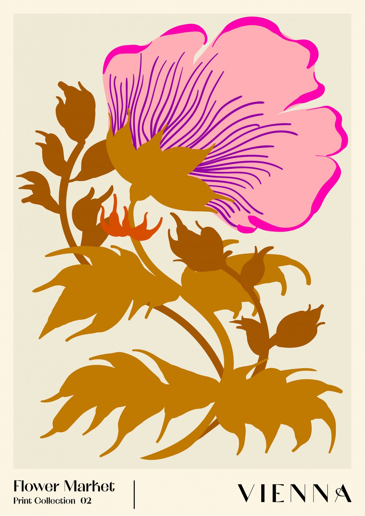 Flower Market. Vienna Poster och Canvastavla